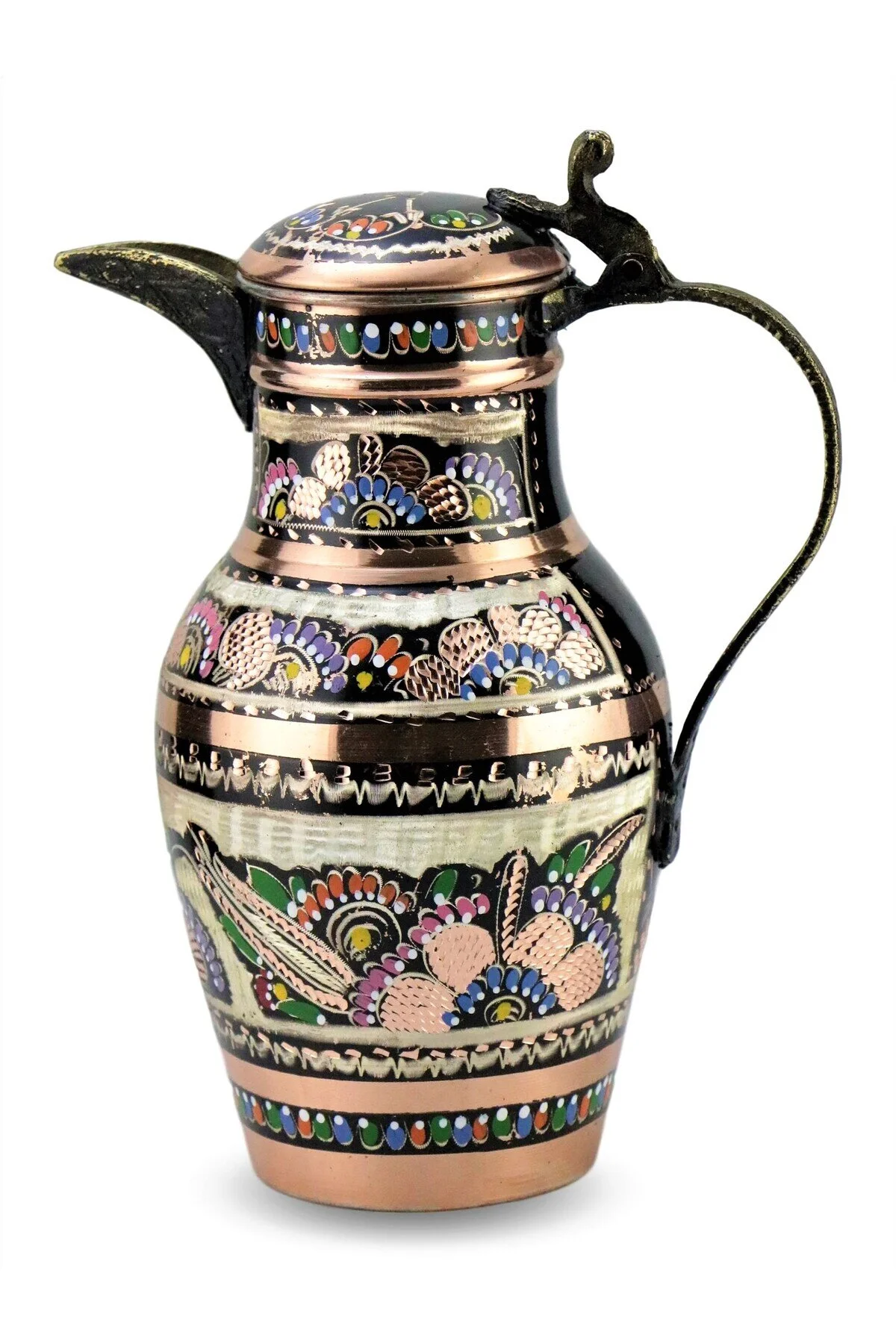 پارچ و تنگ گل رز نوشته شده دبی Sonay Bakırcılık