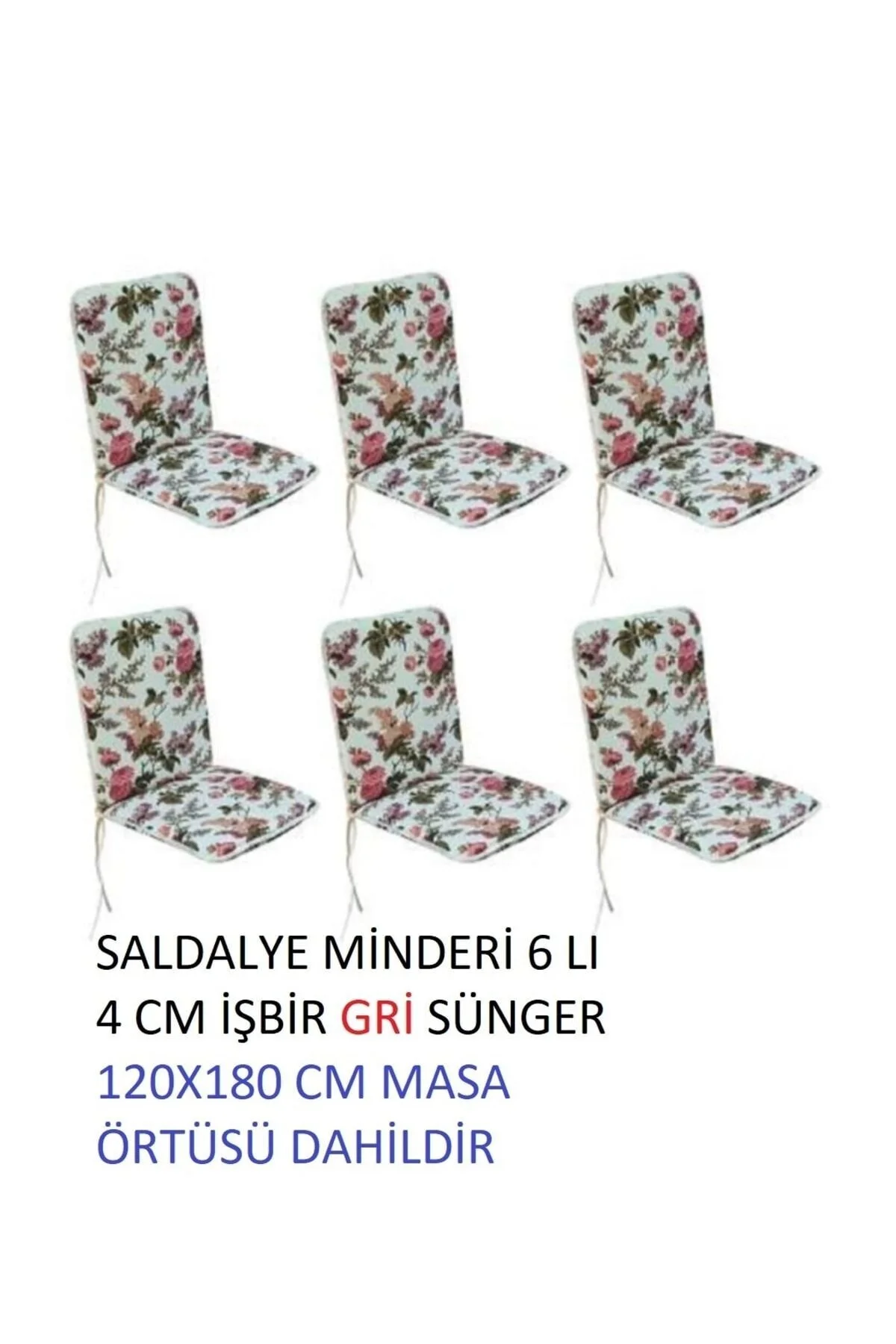 کوسن باغی صندلی سفره بریتانیایی رز 6 120X180 پارچه اردک ضخیم Mor Minder