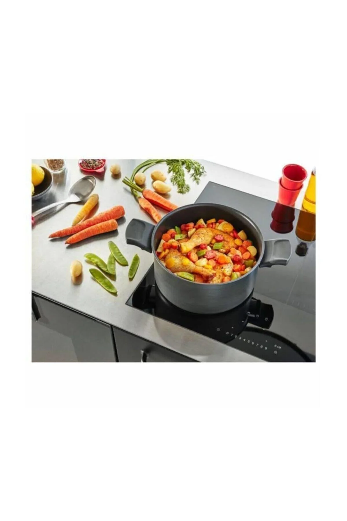 قابلمه دیگ فیوژن تیتانیوم 24 سانتی متر تفال TEFAL