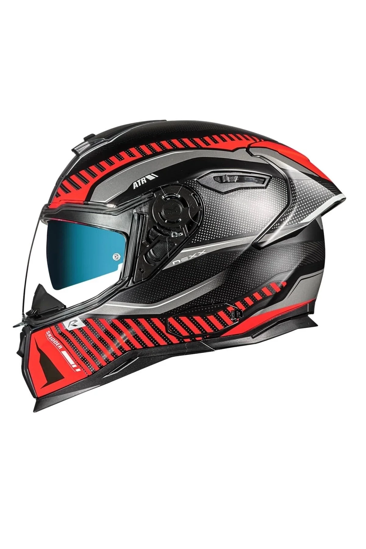 کلاه کاسکت کلاه ایمنی قرمز سیاه Sx100R Skdder Matte نکس Nexx