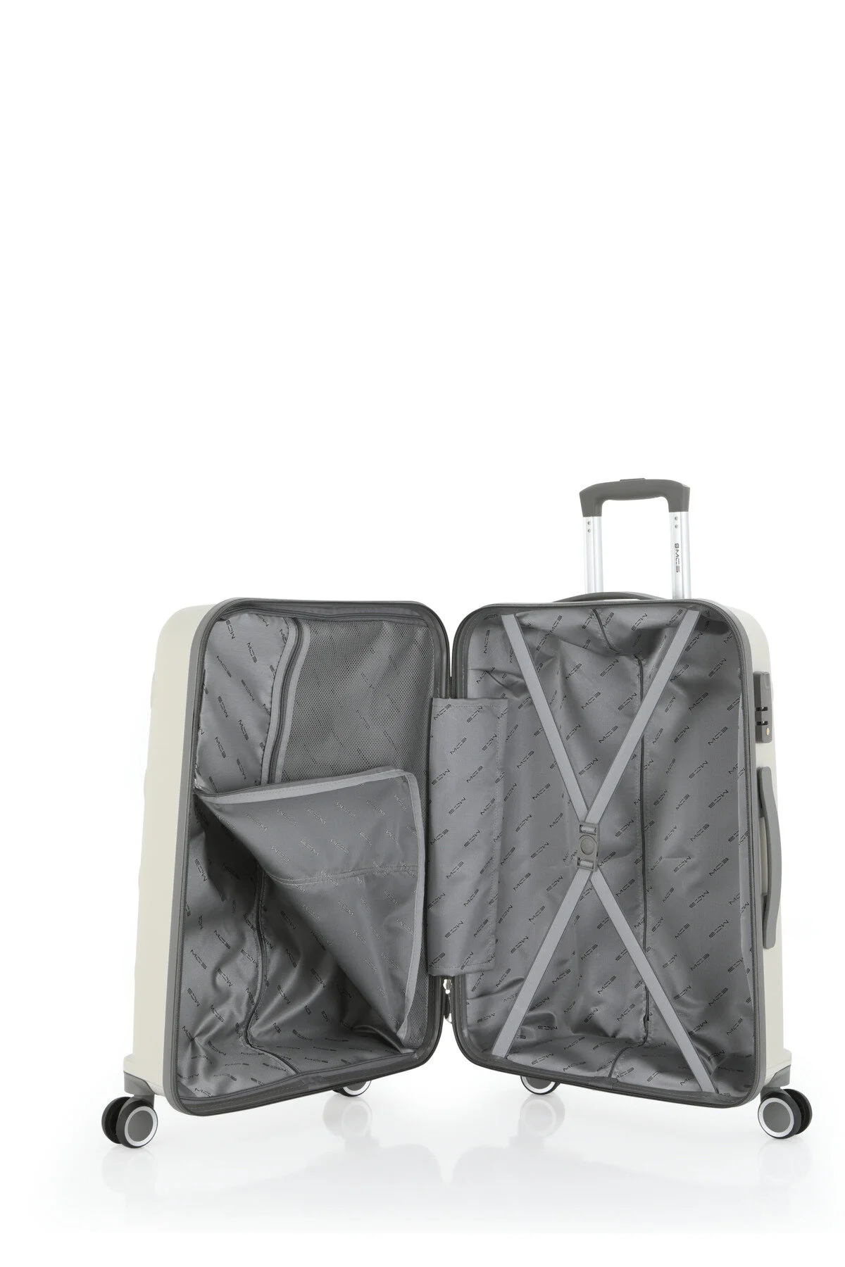 چمدان و ساک خاکستری مردانه زنانه پلی پروپیلن V376 55 CM S23SY100002955 MÇS