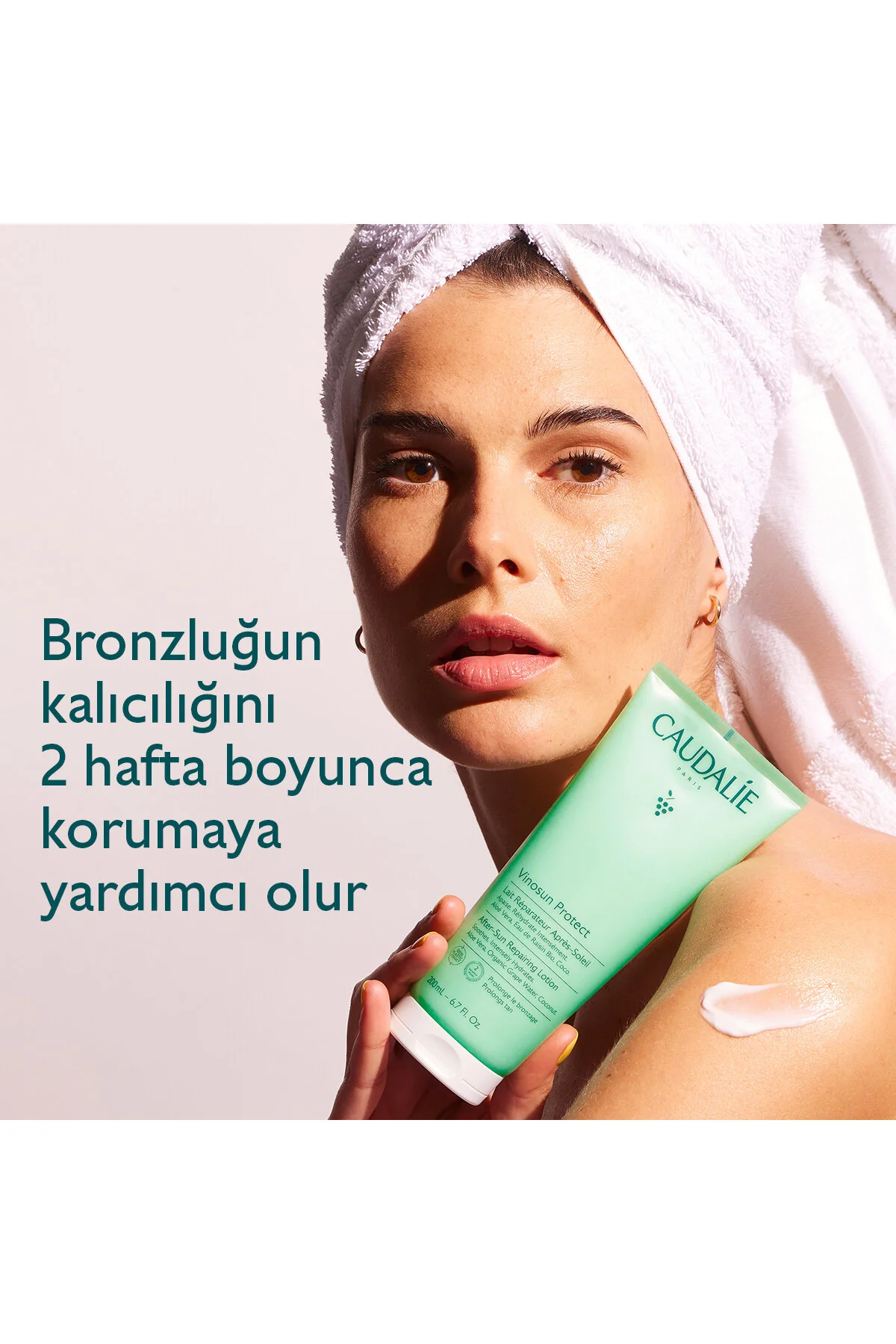 Caudalie لوسیون مراقبت پس از آفتاب Vinosun آبرسان و ترمیم کننده 200 میل