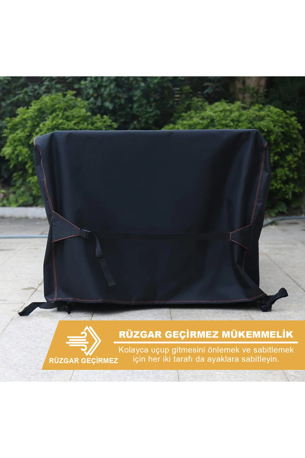 روکش محافظ باغ پوشش مبلمان 125X90X74Cm ضد آب میز تهویه شده و کیس محافظت از صندلی HAEGS