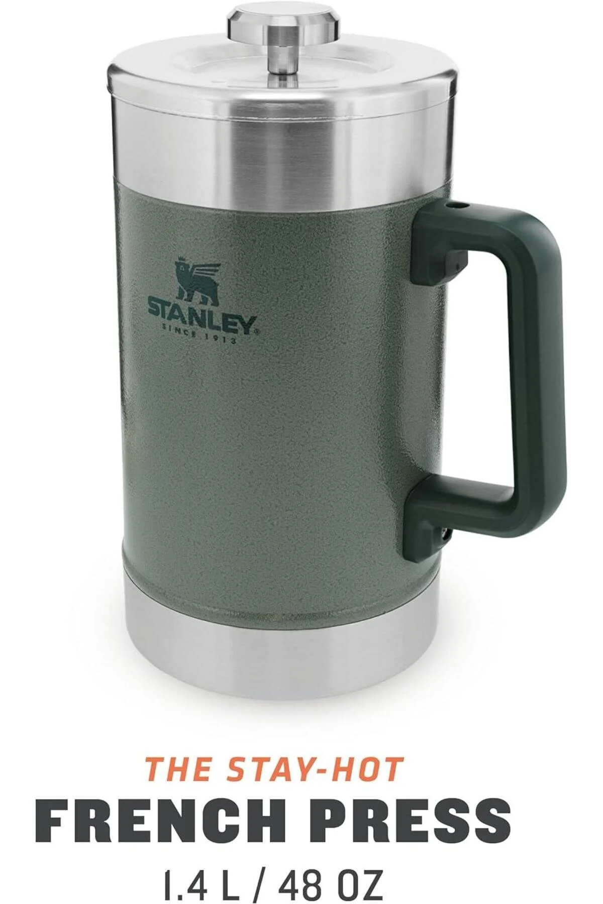 فرنچ پرس سبز مطبوعات فرانسوی Stay Hot 14L 48Oz Hammertone Green 10 02888 048  Stanley