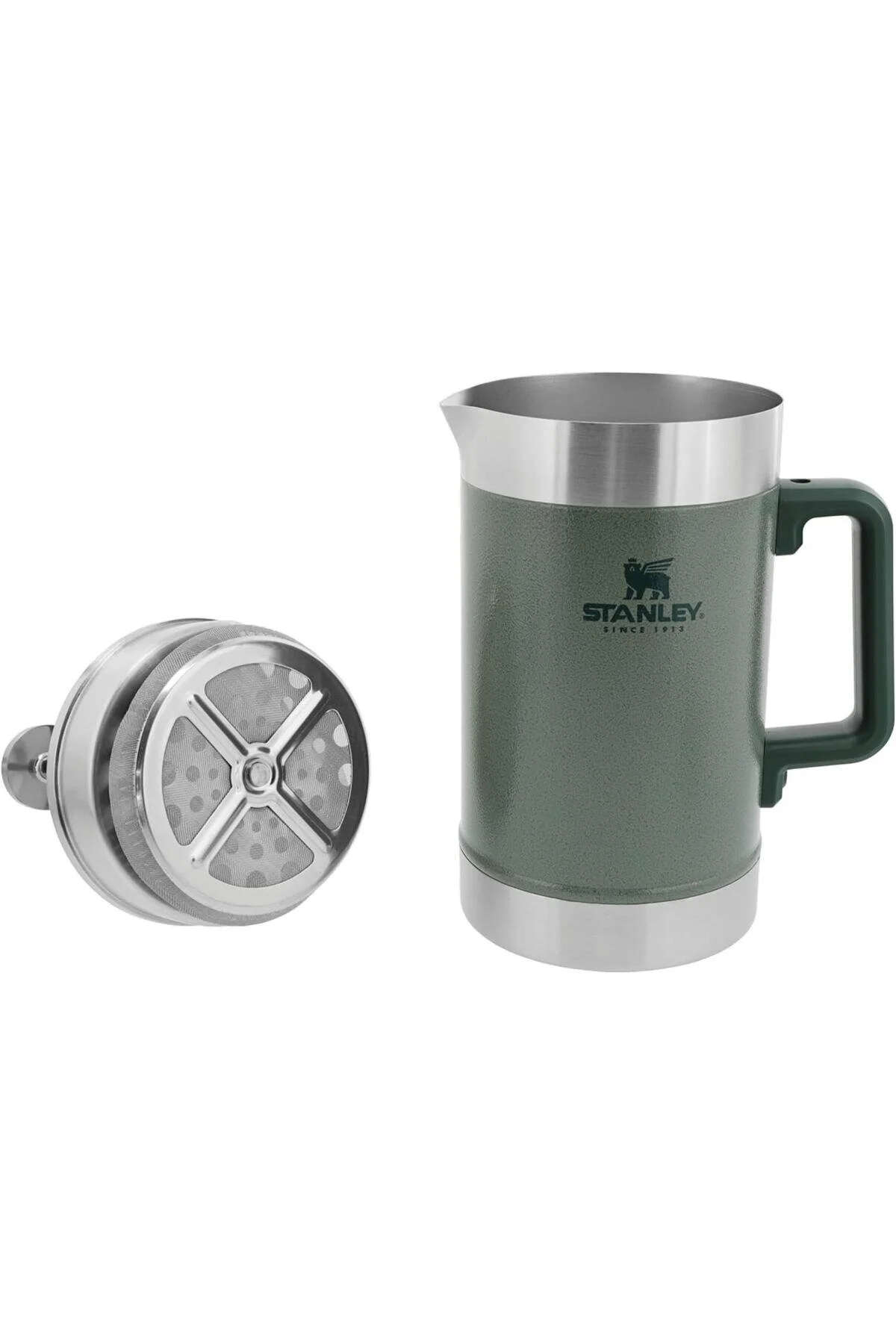 فرنچ پرس سبز مطبوعات فرانسوی Stay Hot 14L 48Oz Hammertone Green 10 02888 048  Stanley
