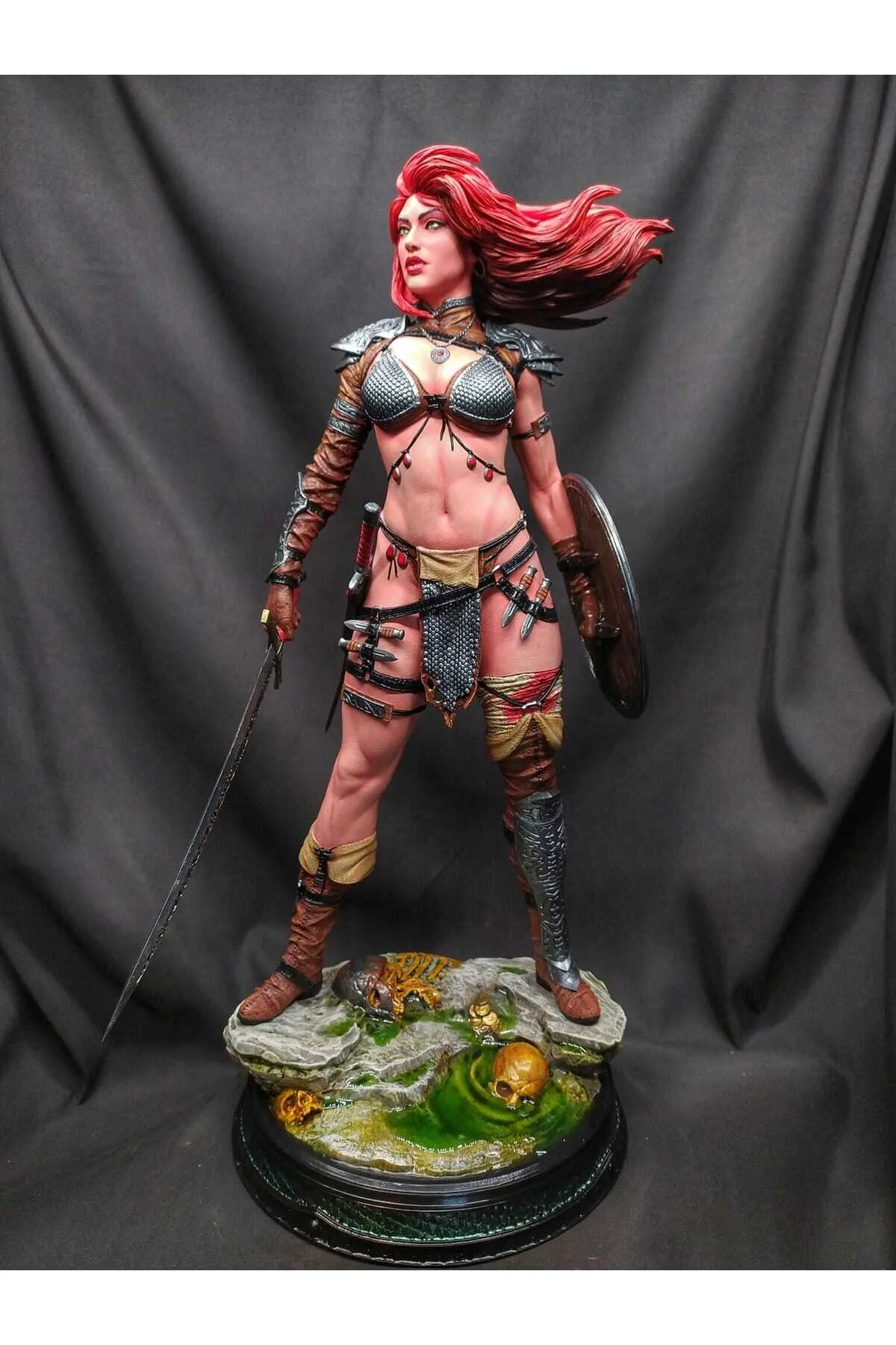 فیگور RED SONJA CONAN MARVEL 8K UHD PAINTED FIGURE 25 CM اندازه بزرگ TuransoyCraft