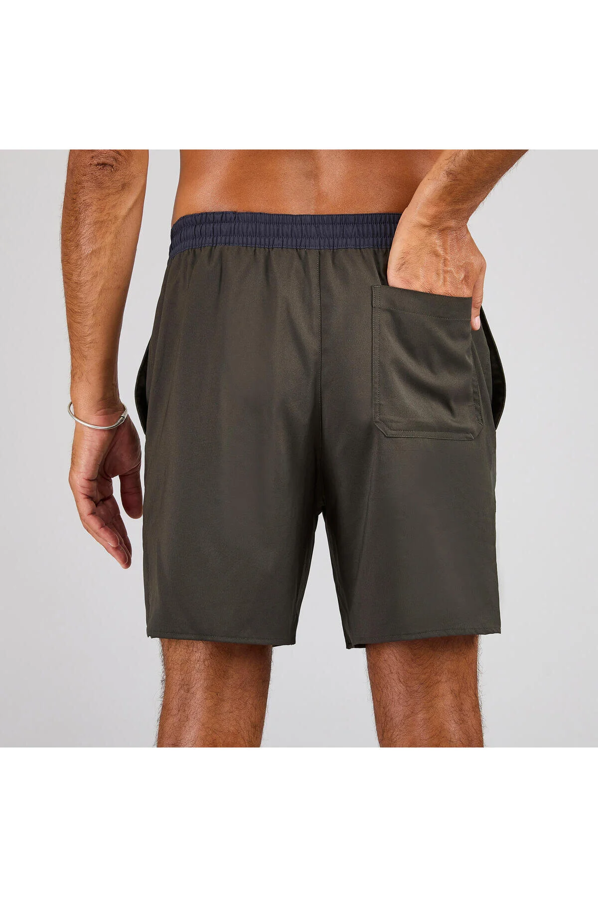 شلوارک شنا SURF BOARDSHORT خاکی 100 سایز: L دکتلون Decathlon