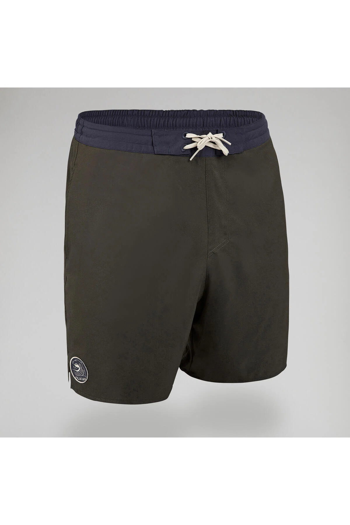 شلوارک شنا SURF BOARDSHORT خاکی 100 سایز: L دکتلون Decathlon