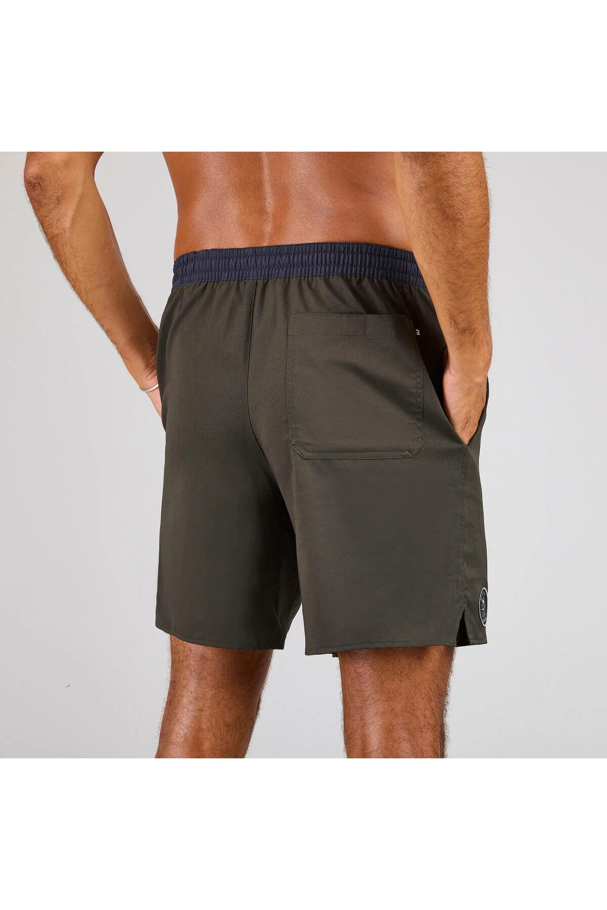 شلوارک شنا SURF BOARDSHORT خاکی 100 سایز: L دکتلون Decathlon