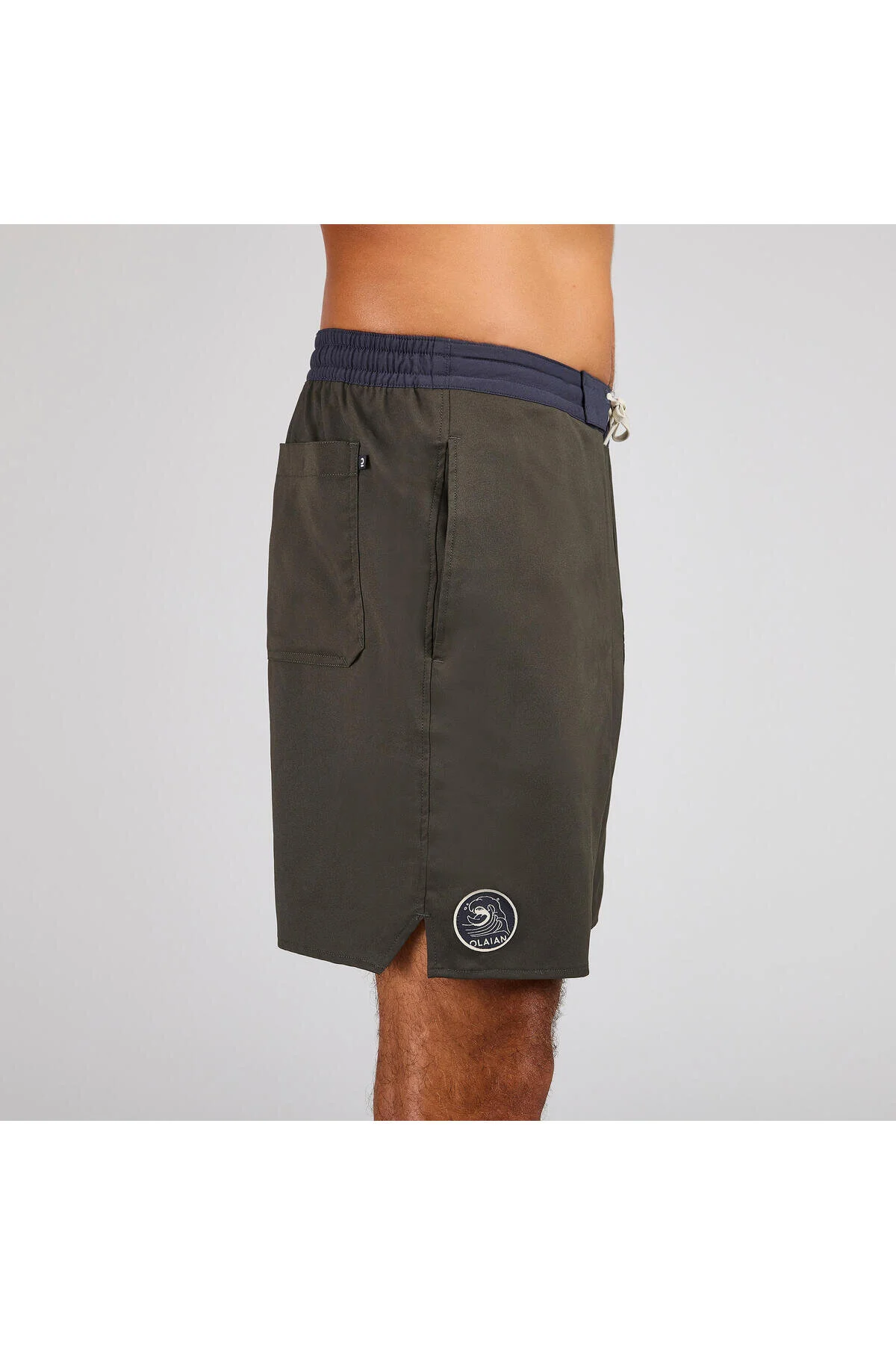 شلوارک شنا SURF BOARDSHORT خاکی 100 سایز: L دکتلون Decathlon