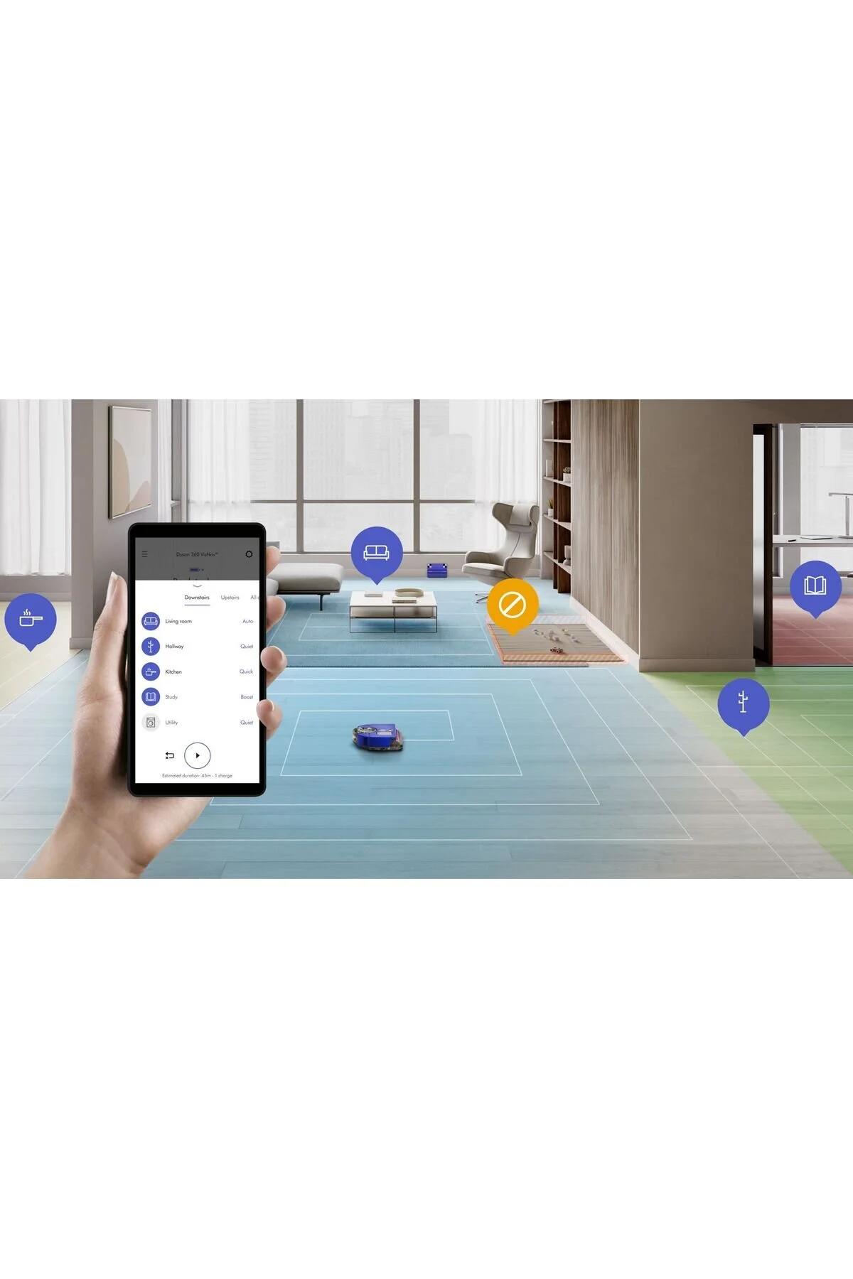 جاروبرقی رباتیک 360 VIS NAV ™ اورجینال DYSON