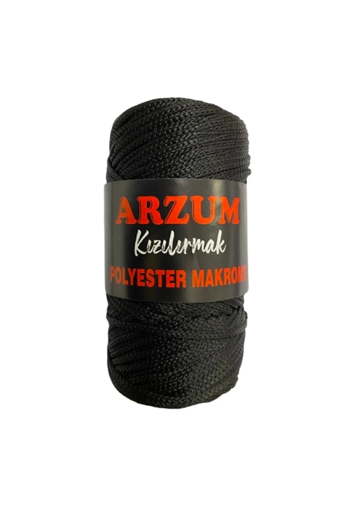 نخ بافتنی طناب POLYESTER MACRAME ROPE 100 GR BLACK Arzum