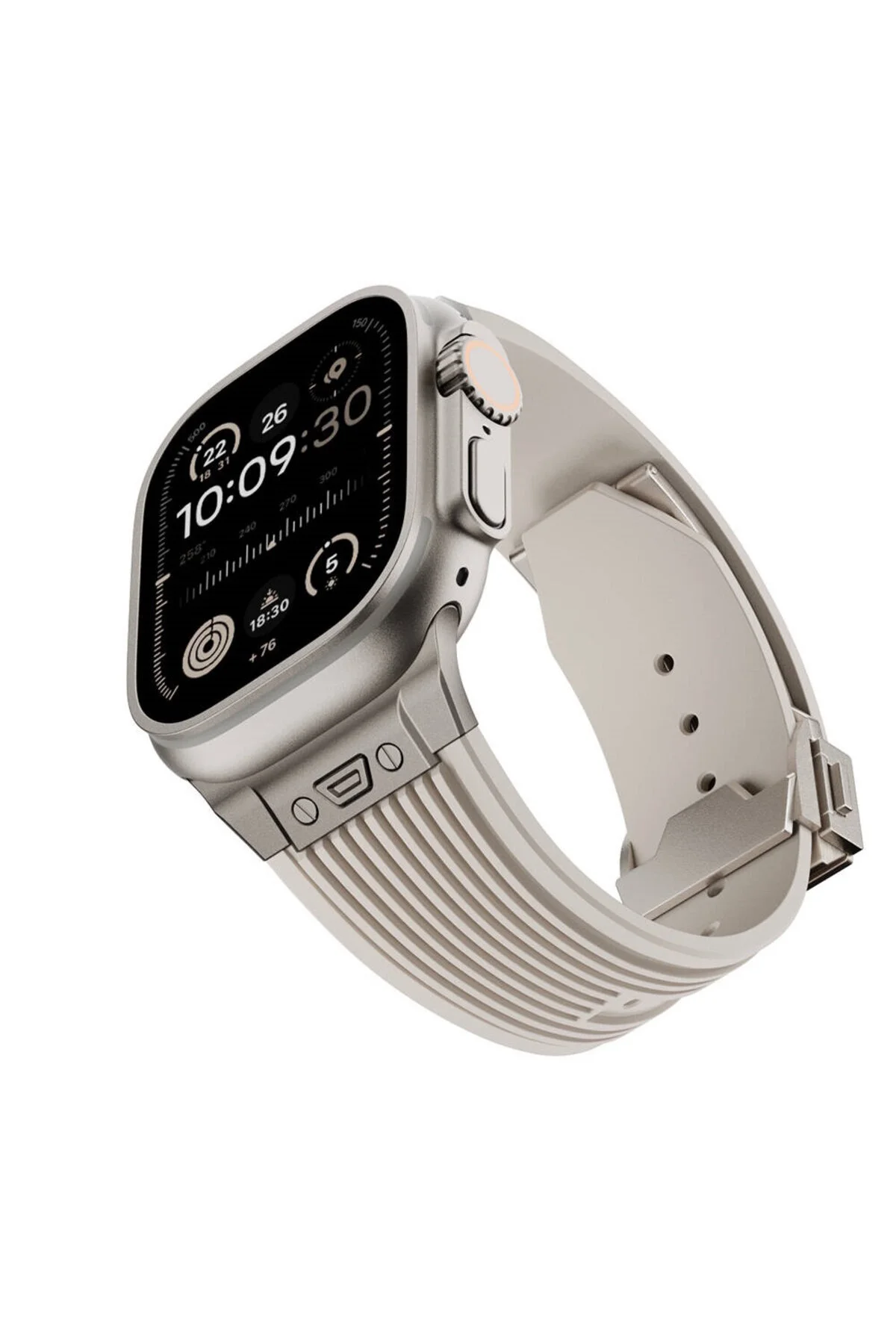 بند ساعت هوشمند APPLE WATCH ULTRA 49MM فلزی سیلیکون ورزشی ناف m.tk moveteck