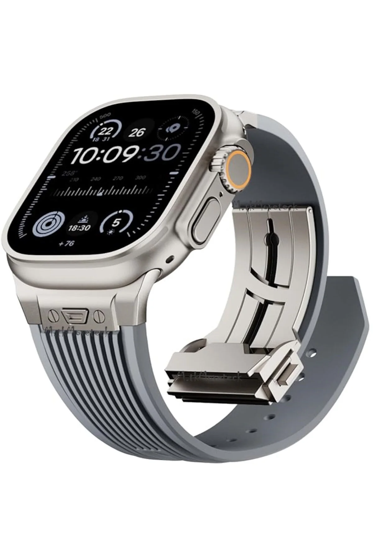 بند ساعت هوشمند APPLE WATCH ULTRA 49MM فلزی سیلیکون ورزشی ناف m.tk moveteck