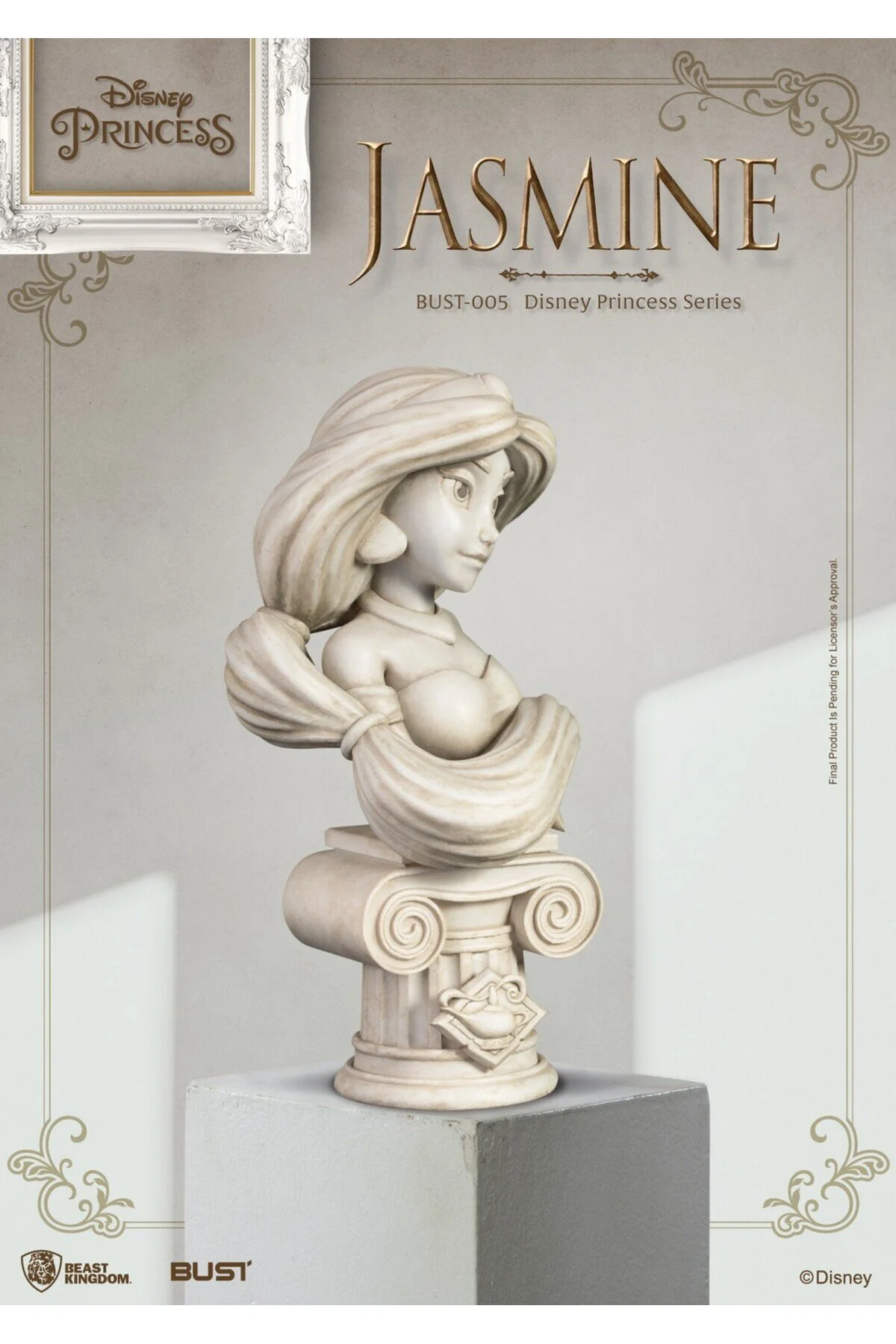 فیگور DISNEY PRINCESS SERIES 005 JASMINE BUST ALADDIN Beast Kingdom Toys