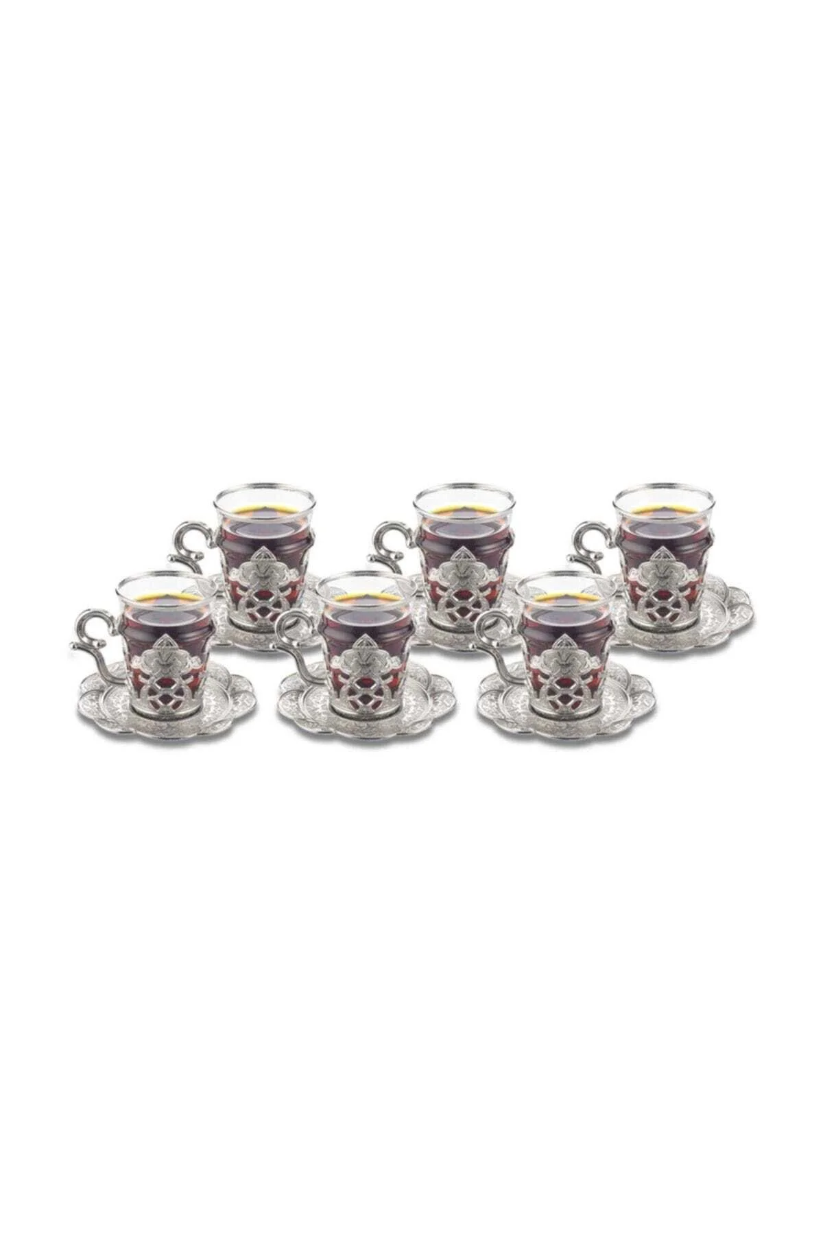 لیوان HANZADE 6 نفر 12 قطعه مجموعه ارائه چای و قهوه Sena