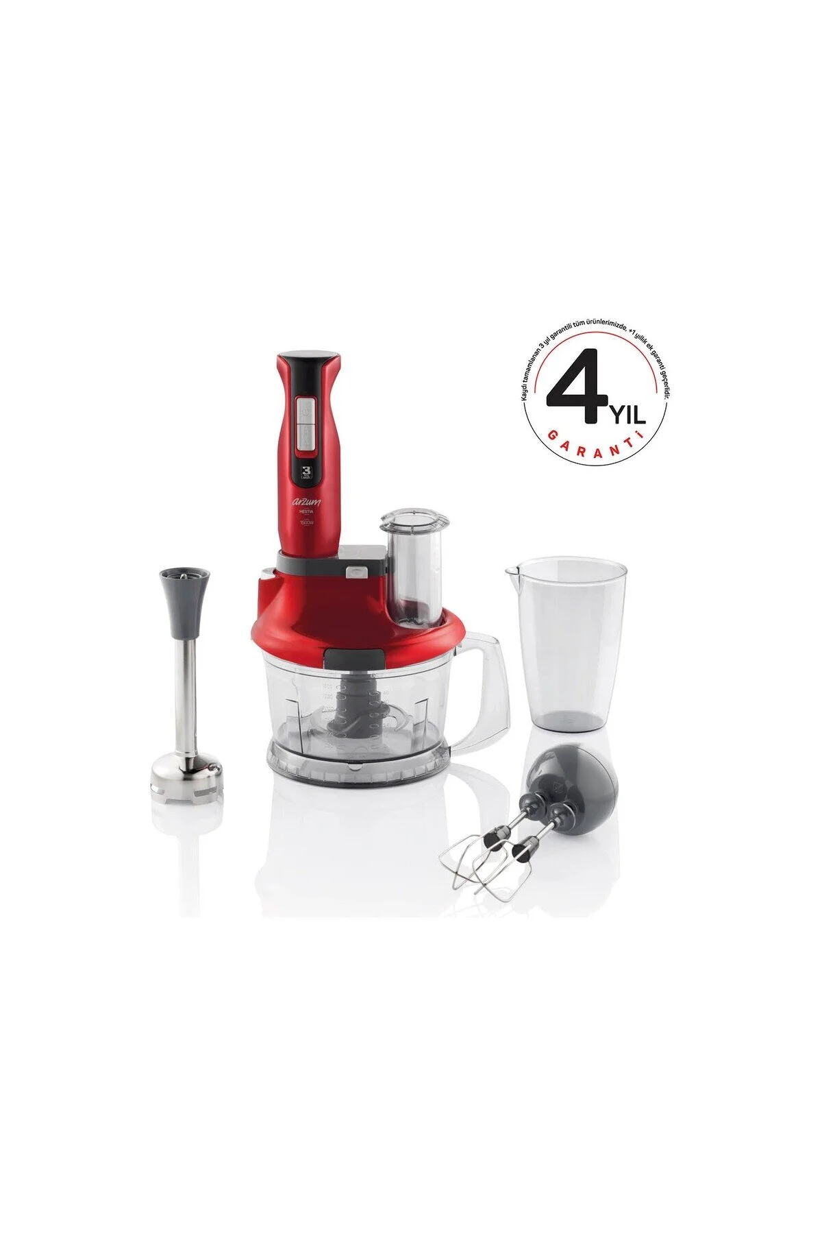 ست مخلوط کن HESTIA MULTI BLENDER SET POMEGRANATE 1500 WATT STEEL Arzum
