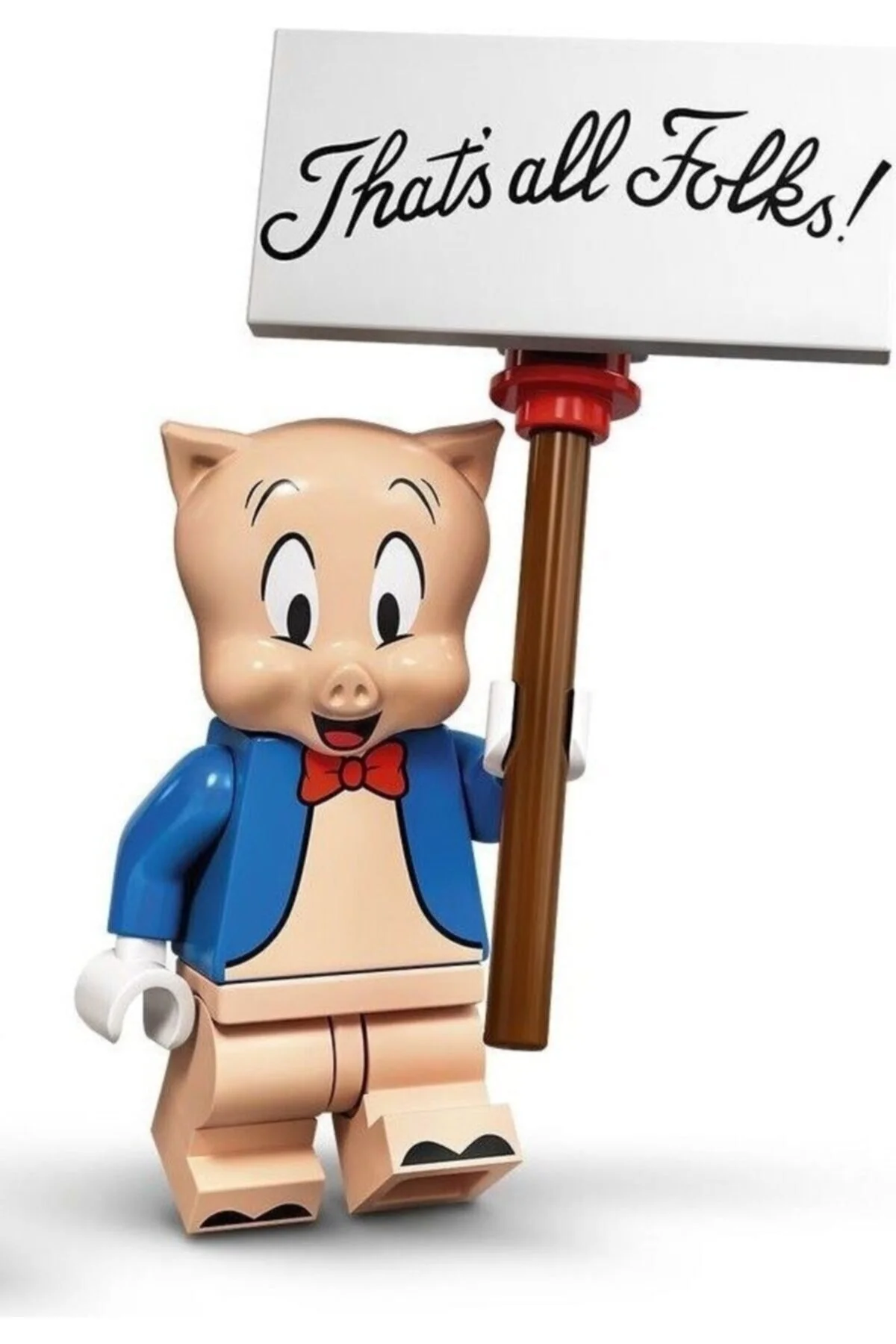 اسباب بازی های فیگور شخصیت LOONEY TUNES SERIES MINI FIGURE 71030 12 PORKY PIG اصل اورجینال LEGO