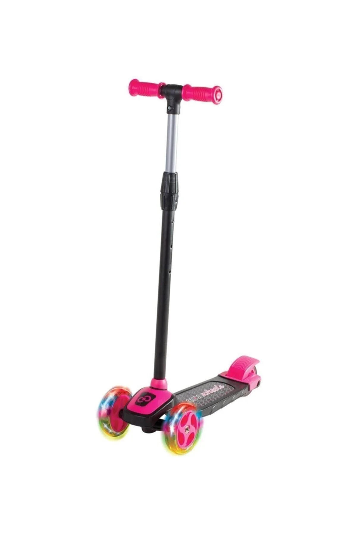اسکوتر کودکان چرخشی 3 چرخ LED روشن فلزی قابل تنظیم ارتفاع با ترمز از ترکیه Cool Wheels
