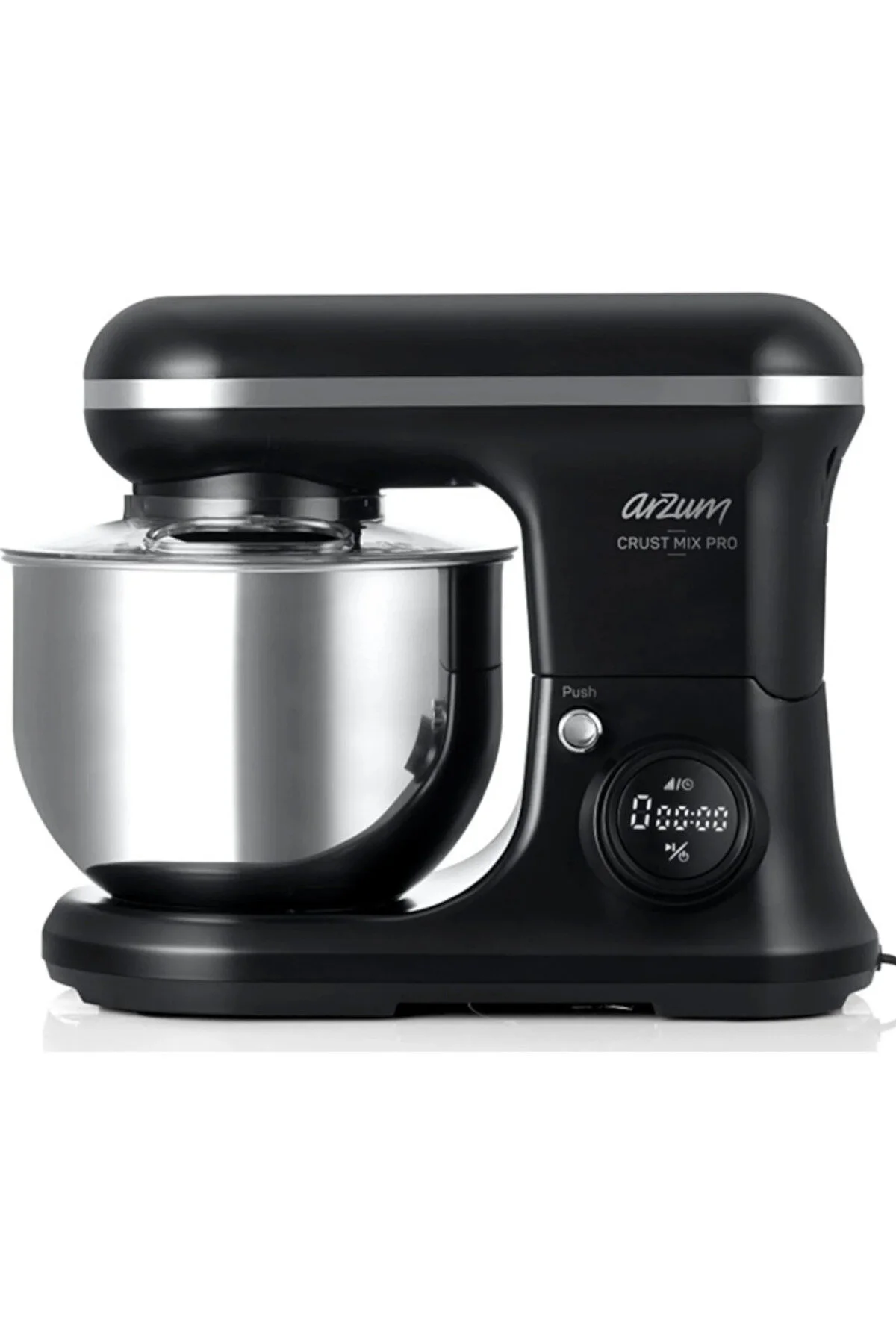 میکسر و ست CRUST MIX PRO SCREEN DIGITAL 2 END STAND MIXER صفحه نمایش الکترونیکی سیاه 8 مرحله تنظیم سرعت Arzum