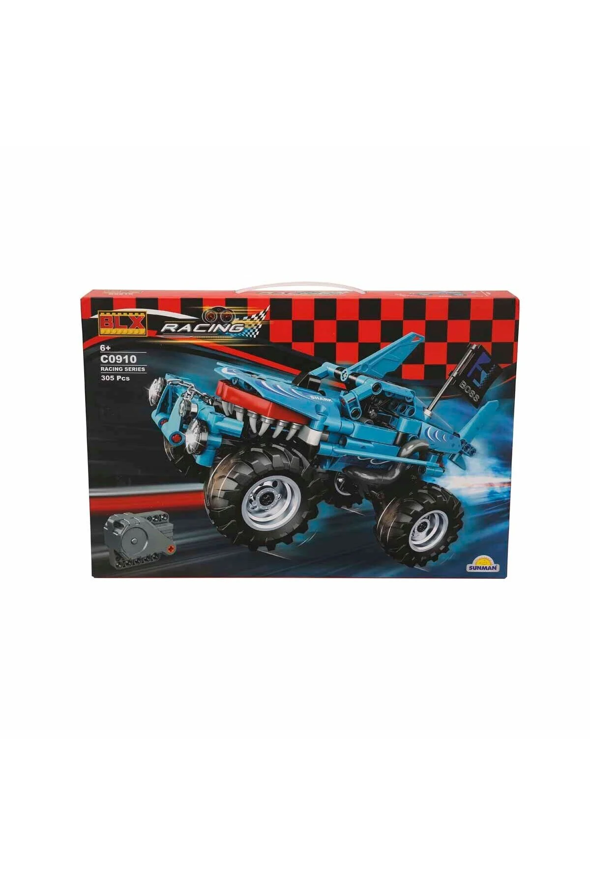 لگو و اسباب بازی های ساخت محور مجموعه ساختمانی 305 PIECE TECHNIC RACING SHARK MONSTER JEEP RACE CAR از ترکیه Genel Markalar