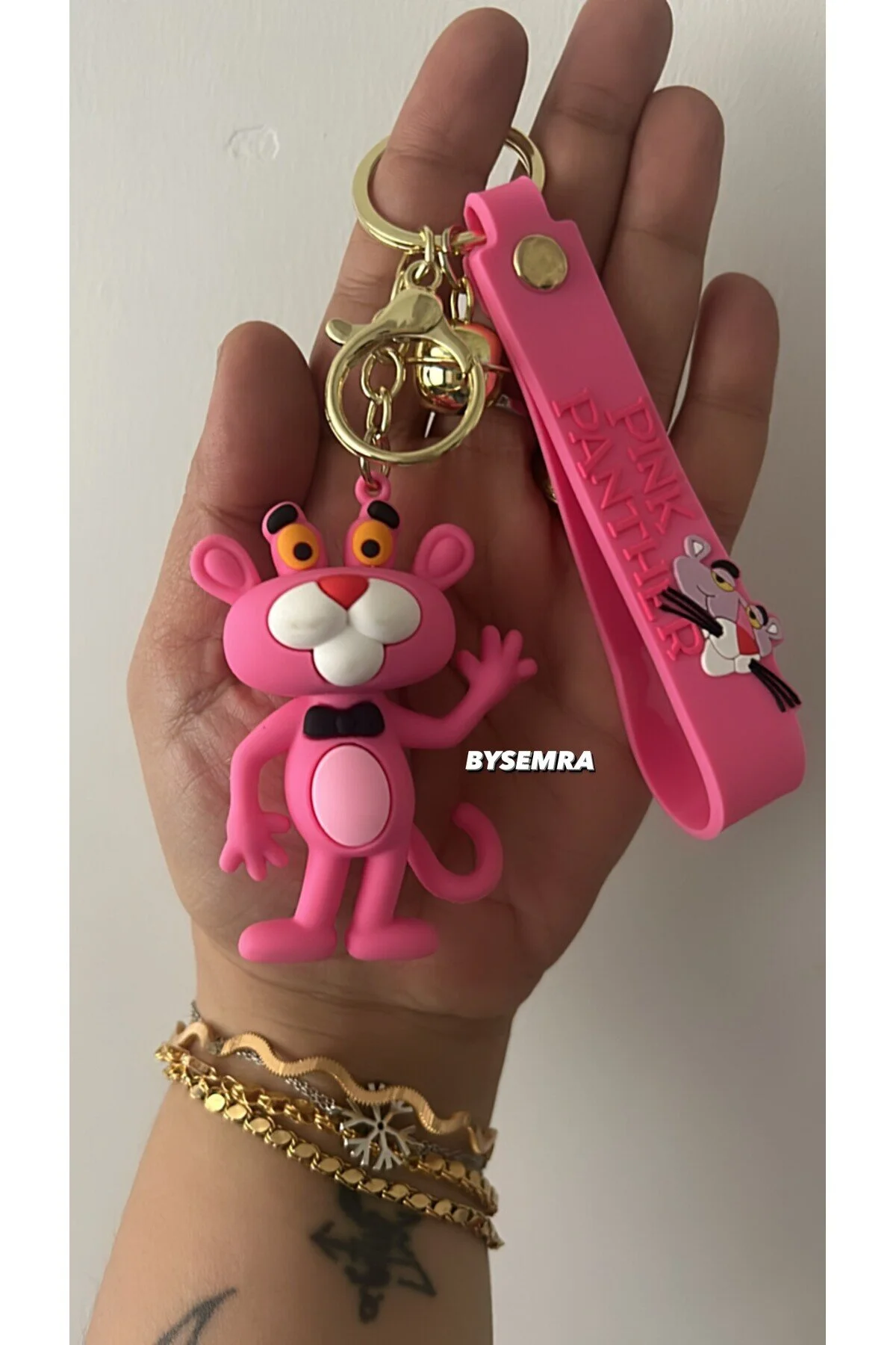 جلیقه کلید لوازم جانبی و کیف سیلیکونی فیگور PINK PANTHER By Semra