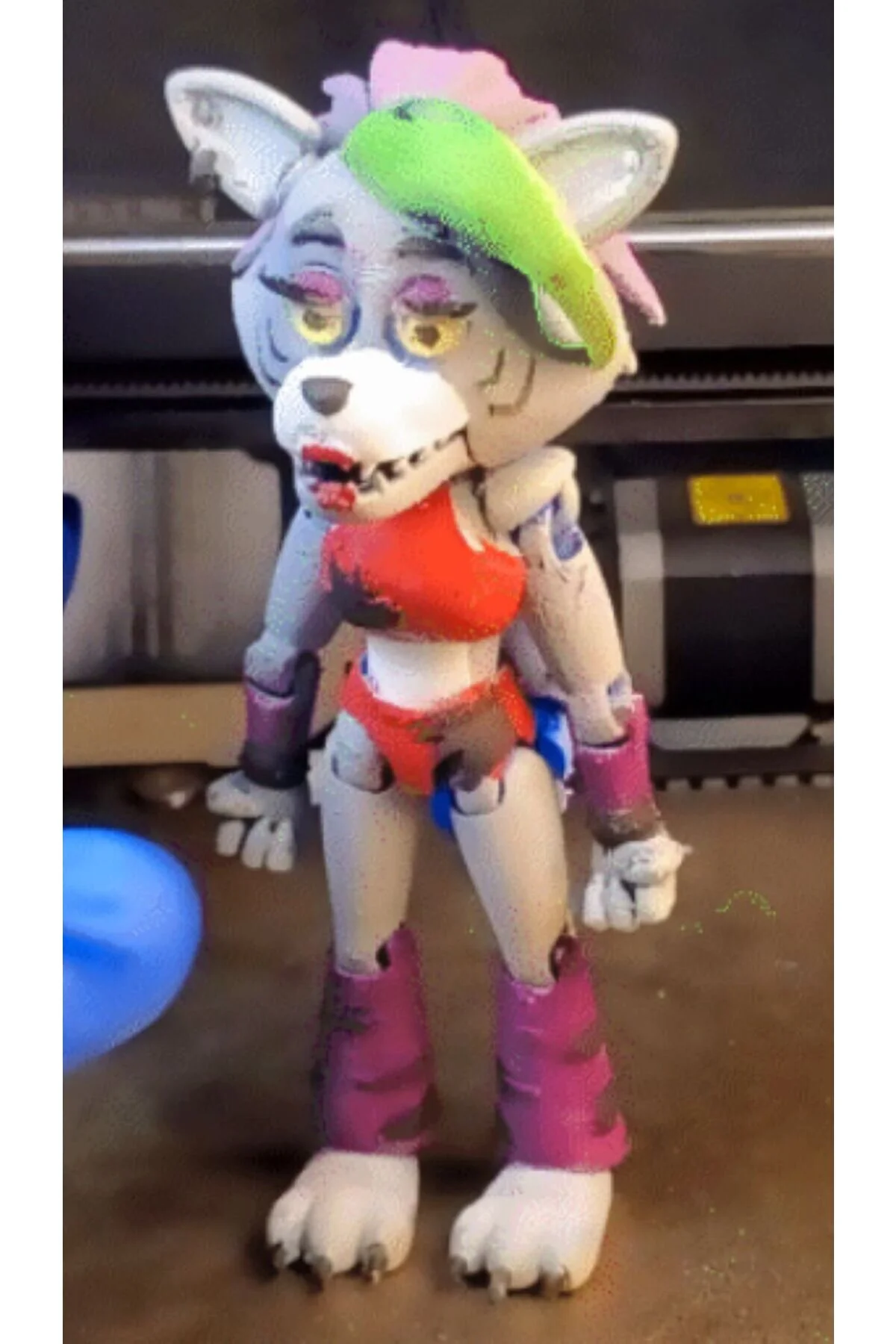 فیگور شخصیت های فایو نایت FREDDY ROXANNE WOLF اورجینال Giftbox3d