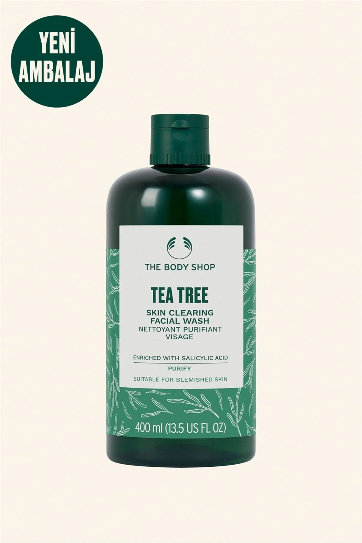 پاک کننده صورت ژل شستشوی درخت چای 400 میل اورجینال THE BODY SHOP