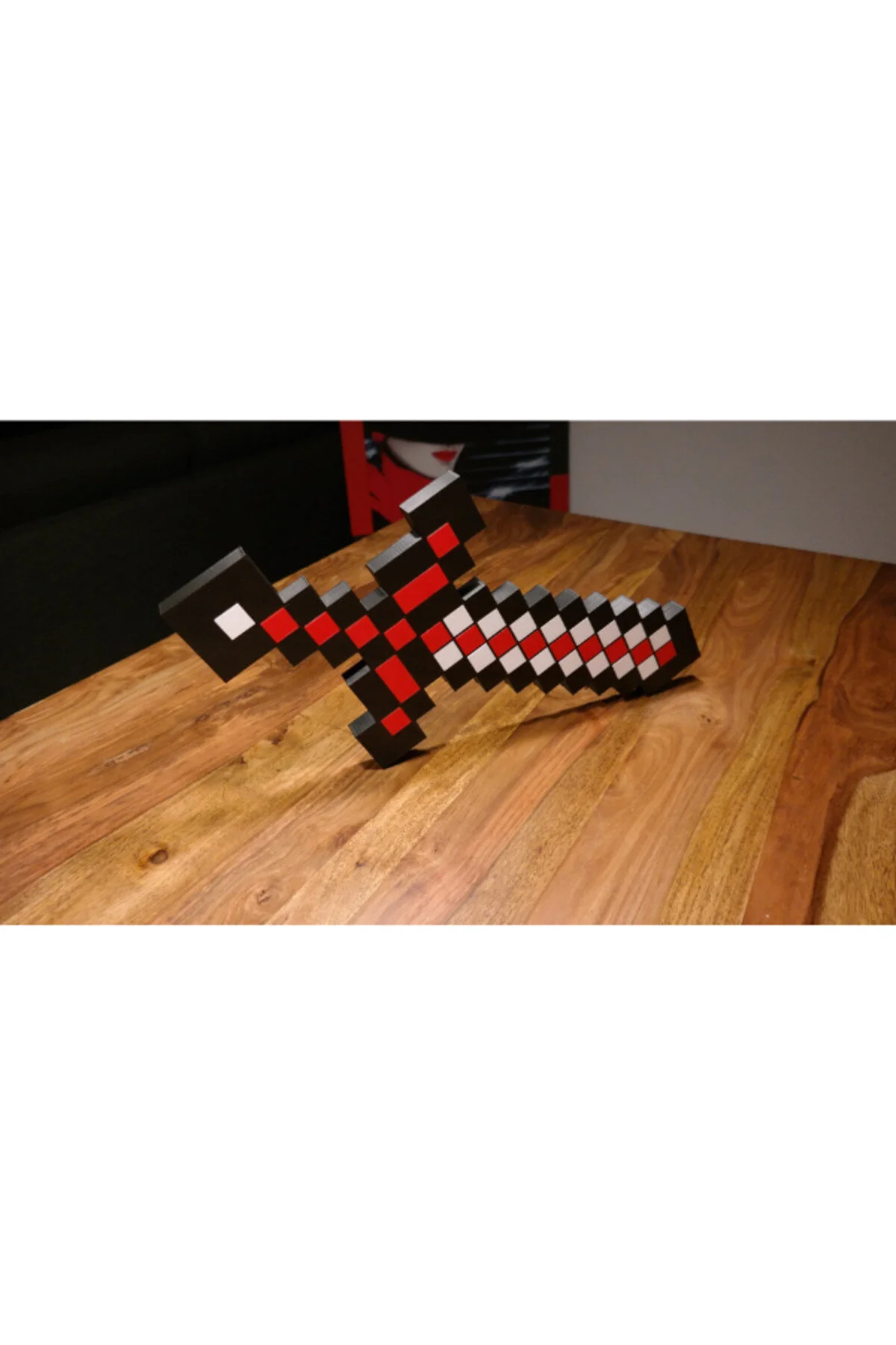 اشیاء دکوراتیو و مجسمه شمشیر 20 سانتی متری MINECRAFT سایز بزرگ فیگور تزئینی BYD3DTEKNO