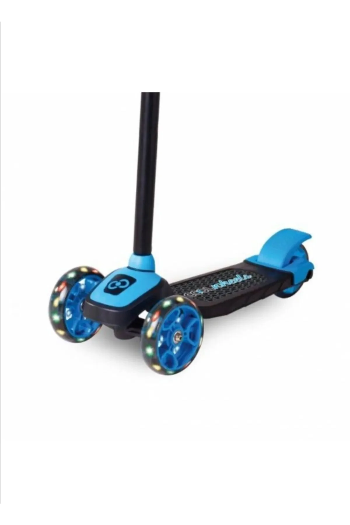 اسکوتر کودکان آبی COOL WHEELS TWIST 3 چرخ با قابلیت تنظیم ارتفاع چراغ های LED از ترکیه Toyshome