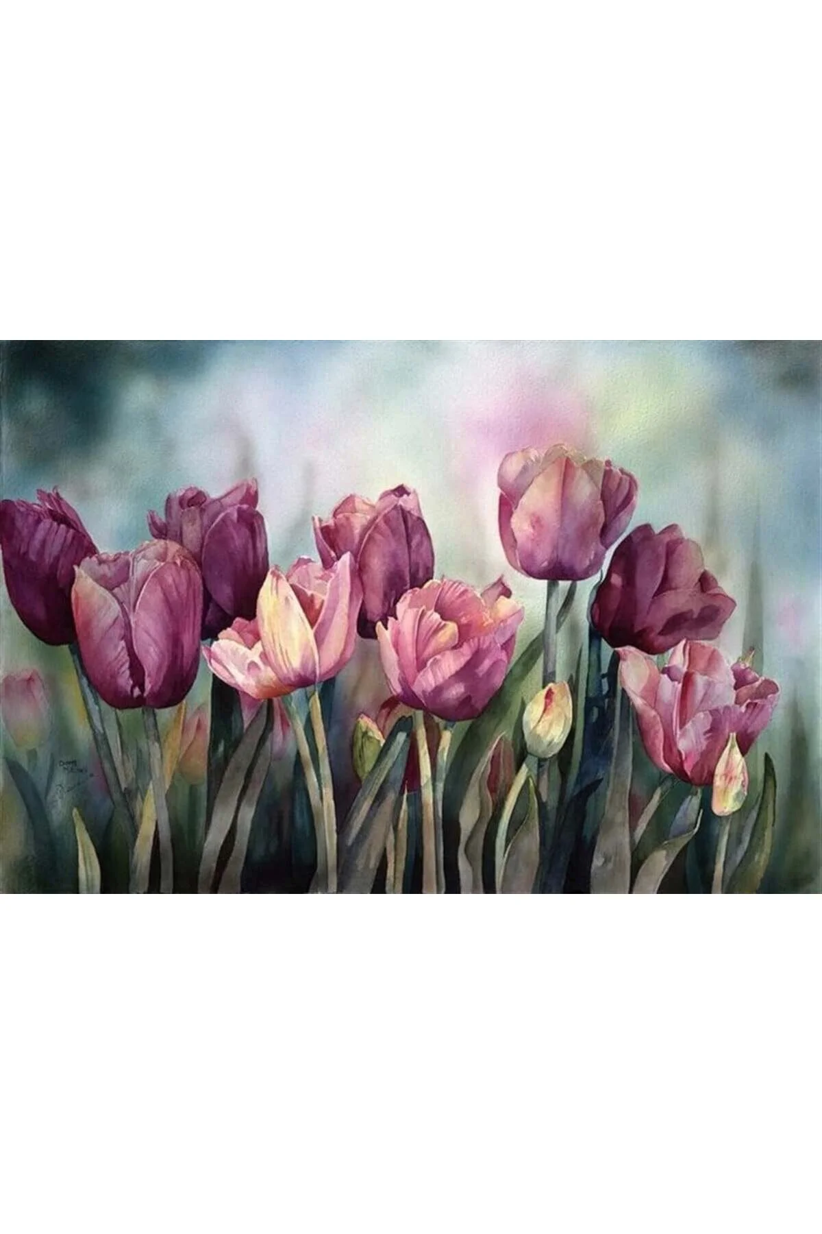 پازل نقاشی موزاییک الماس لاله 76X51 سانتی متر MARCEL SANAT