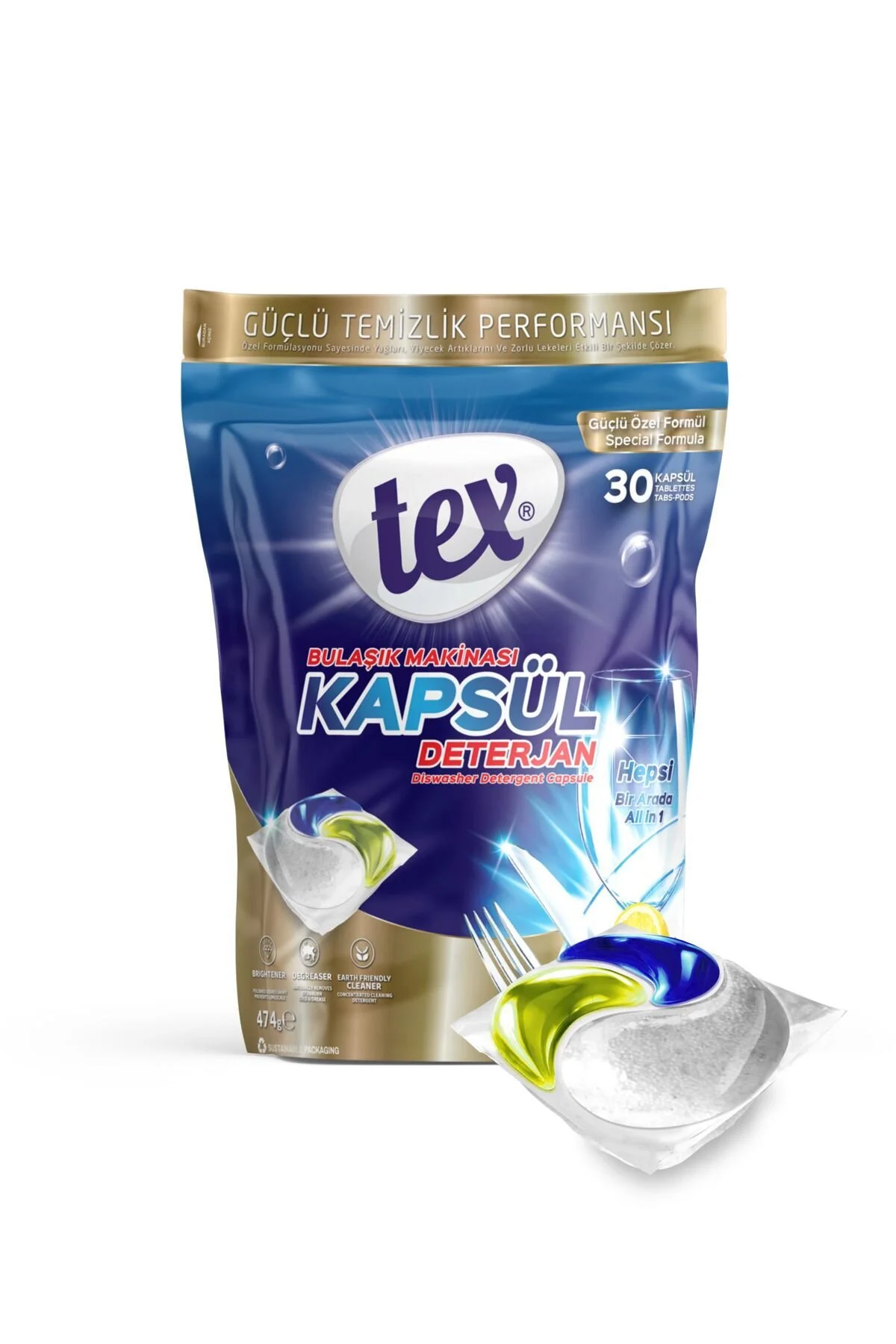 قرص و پودر ماشین ظرفشویی MAK. اورجینال Tex
