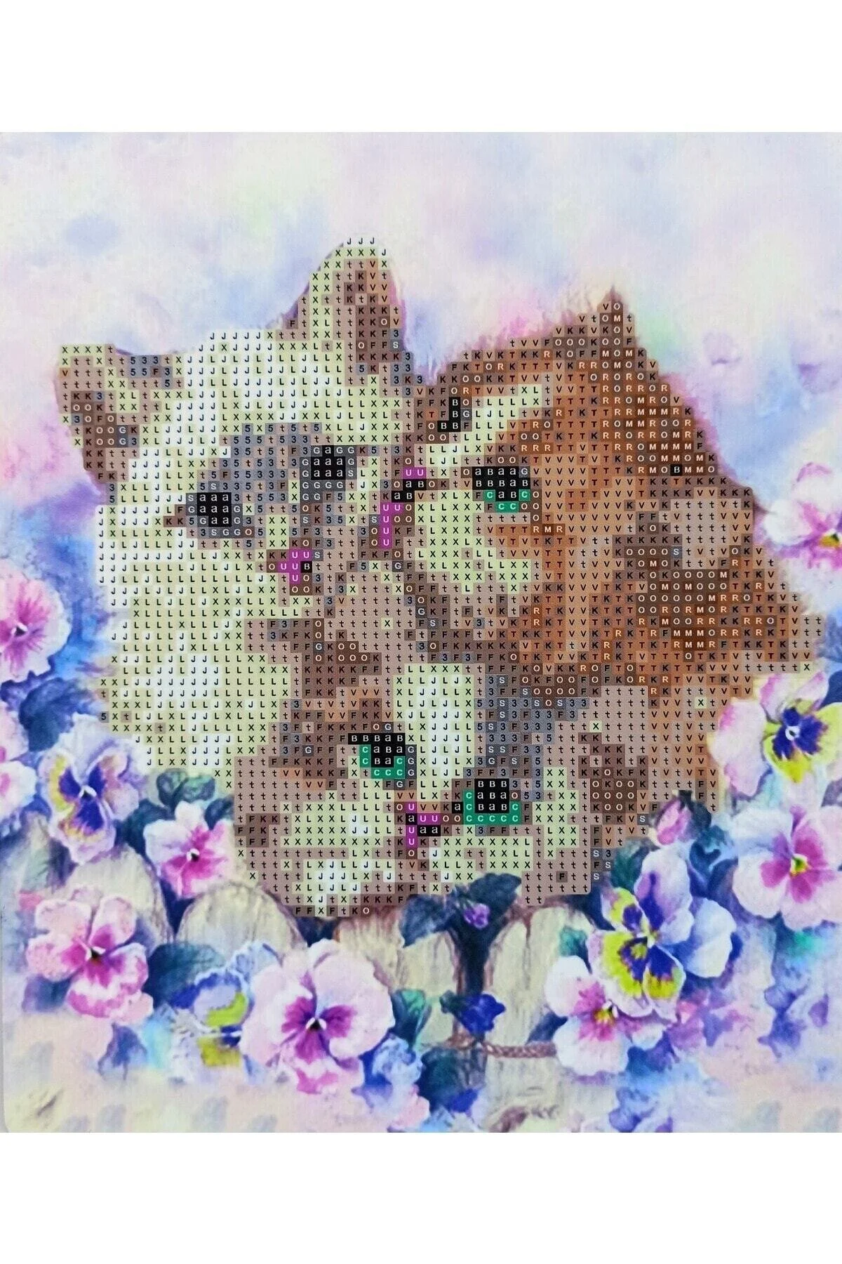 پازل موزاییک سنگ مهره دار نقاشی الماس مخروطی 21X25 برای کودکان از ترکیه MENTAŞ