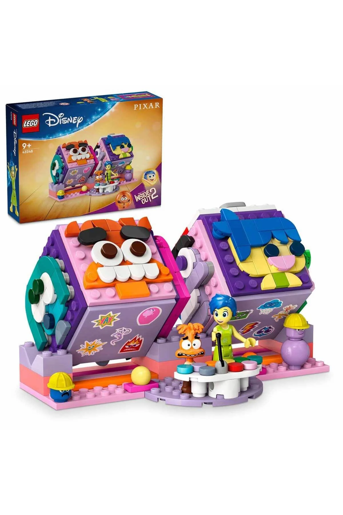 لگو و اسباب بازی های ساخت محور DISNEY INSIDE OUT 2 EMOTION CUBES 43248 JOY AND از PIXAR برای کودکان 9 سال به بالا ترکیه LEGO
