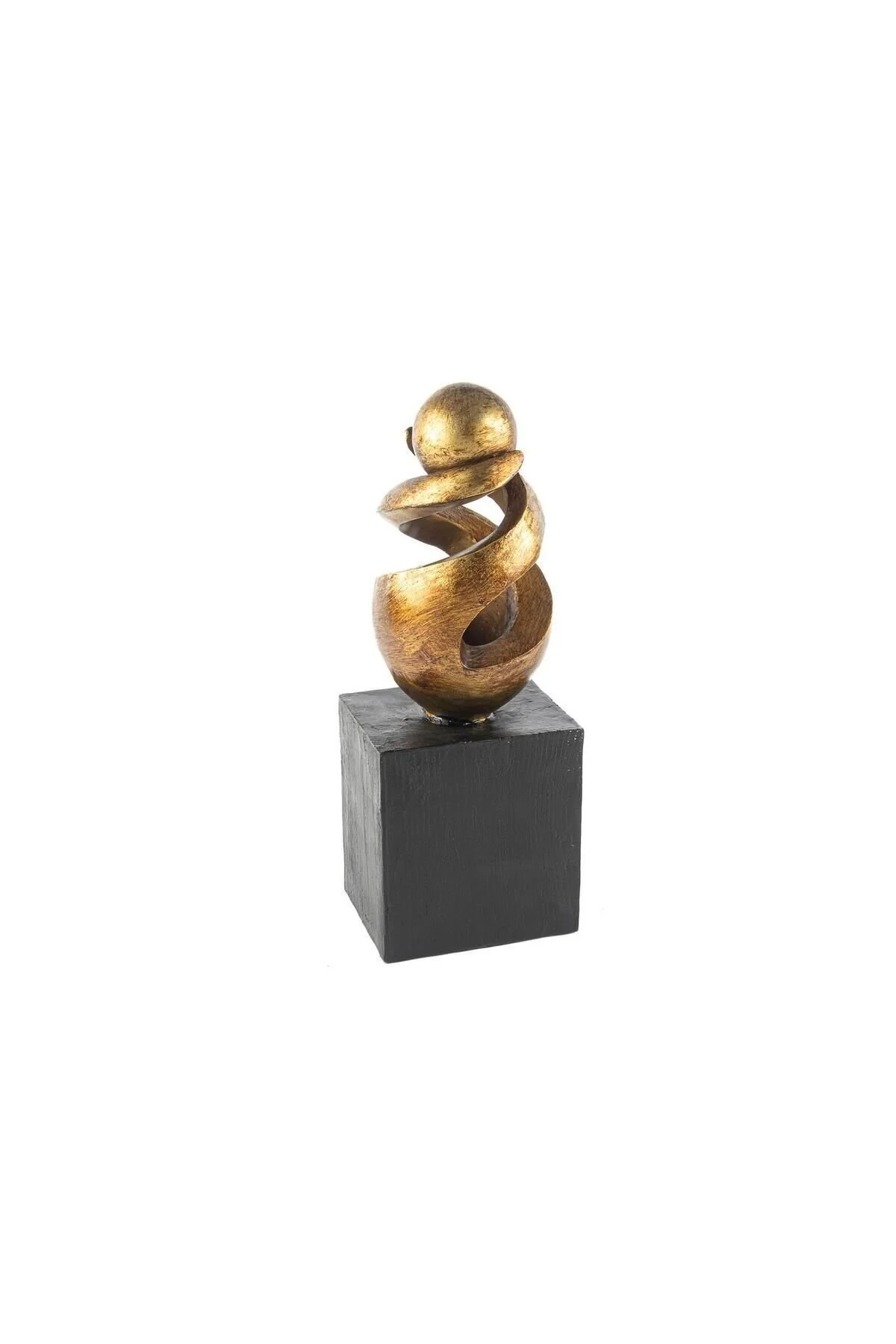 اشیاء دکوراتیو و مجسمه شیء رزین تزئینی طلا 15X12X39CM Mikasa Moor