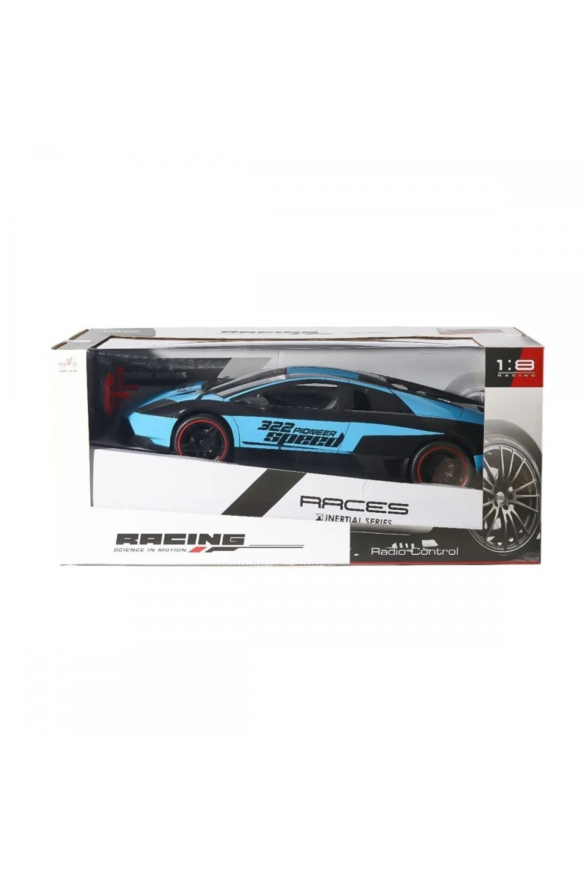 ماشین مسابقه کنترل از راه دور 1:18 U.K RACING CAR CONTROL REMOTE BLUE مشکی can oyuncak