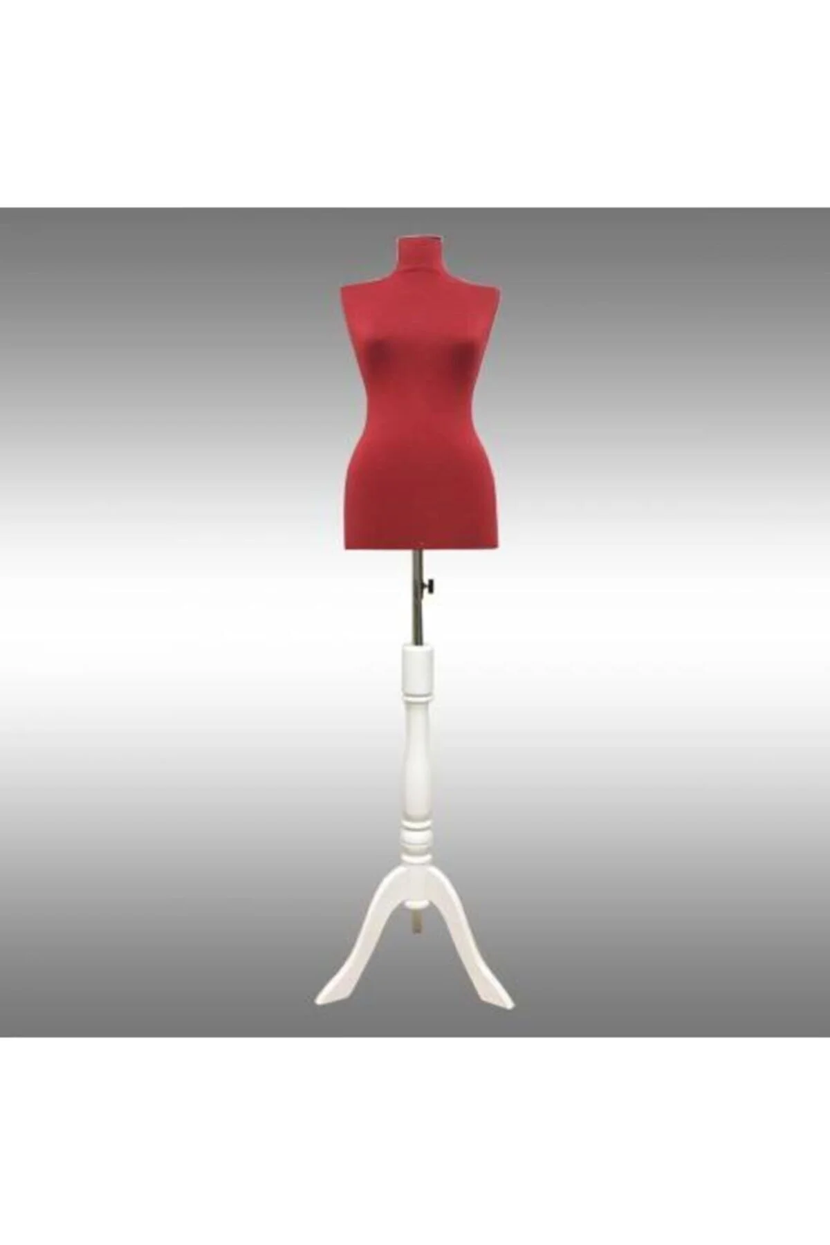 فیگور مانکن خیاط سایز 36 38 پای شاخک چوبی قرمز BigSale
