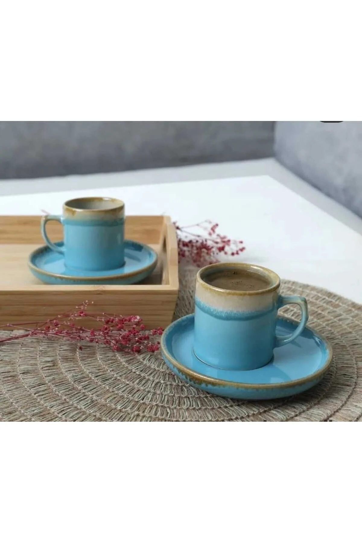فنجان قهوه KERAMIKA 2 PERSON COFFEE CUP 4 قطعه واکنشی Keramika
