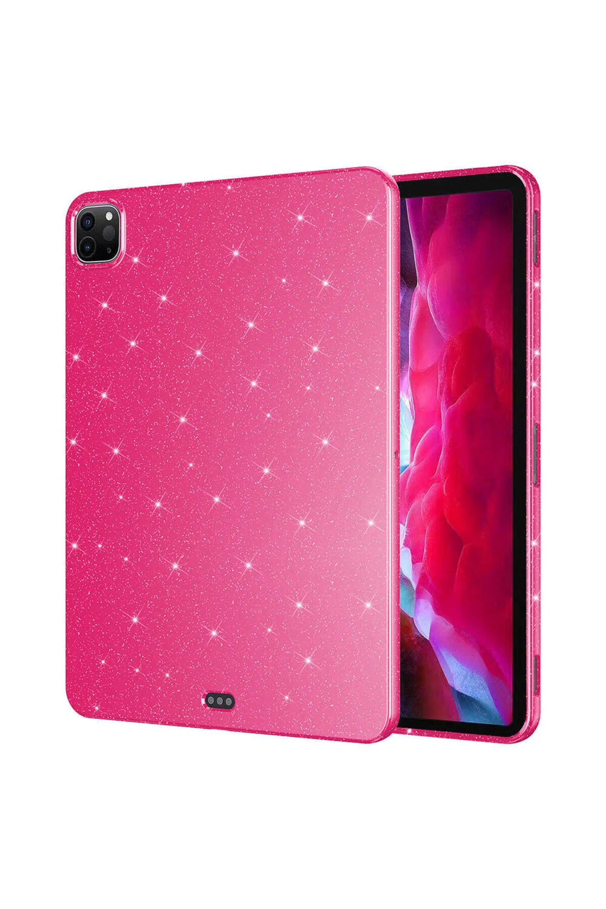 کاور تبلت APPLE IPAD PRO 11 A M2 سازگار با محافظ کامل نقره‌ای درخشان قاب کوتون HEPTEKİLETİŞİM