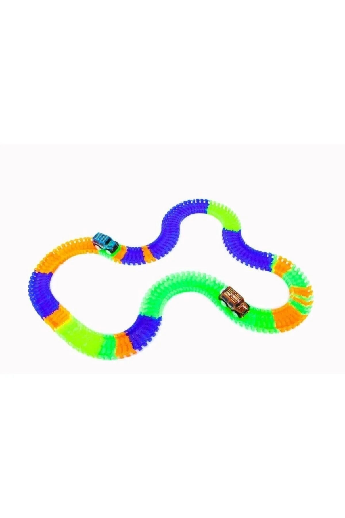 لگو و اسباب بازی های ساخت محور LIGHTED ROAD MAGIC TRACKS PLAY SET 384 PIECES ست پیست ماشین مجموعه از ترکیه PeriYedi