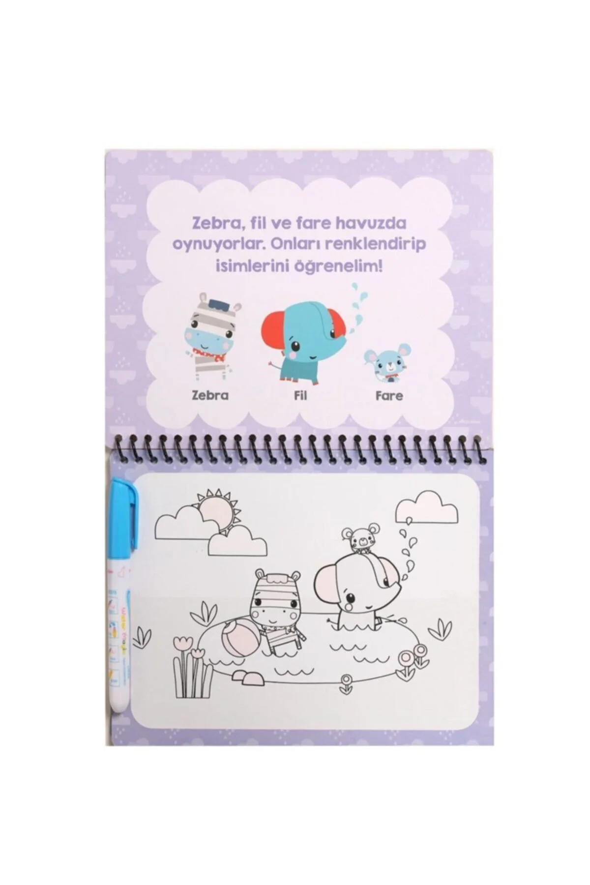 کتاب های رنگ آمیزی نقاشی جادویی حیوانات آب Fisher Price