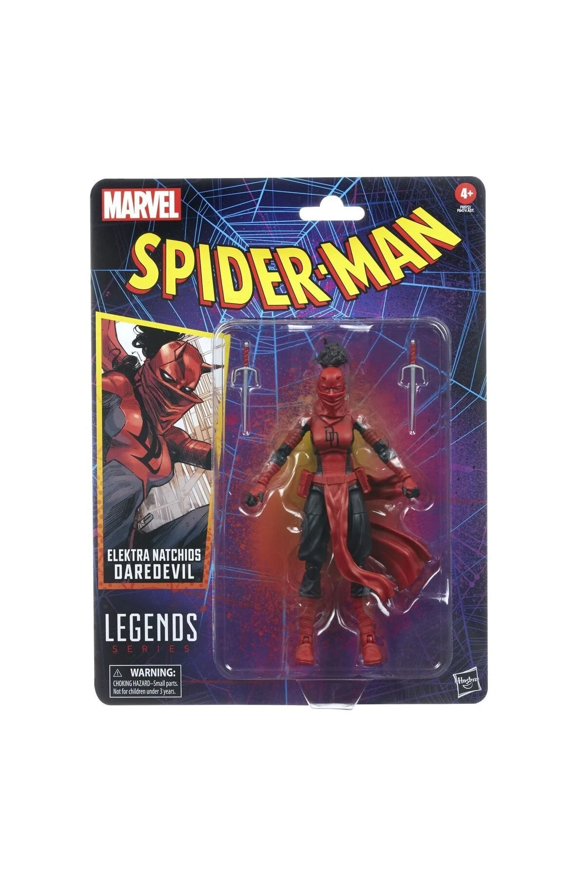 فیگور اسطوره های مرد عنکبوتی افسانه مارول Elektra Natchios Daredevil شکل اکشن Hasbro