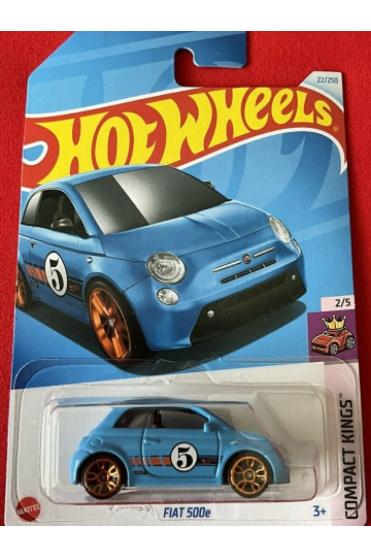 ماشین اسباب بازی FIAT 500E 2024 HTD03 از ترکیه HOT WHEELS