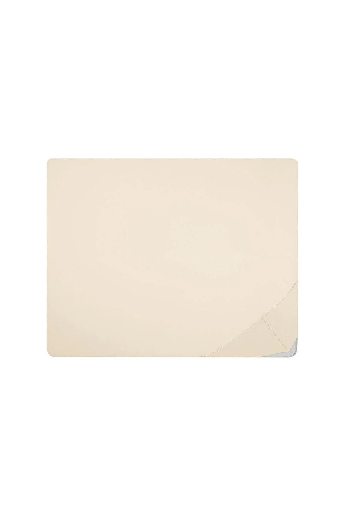 ست ملحفه یک نفره لاستیکی یکپارچه 100 ٪ پنبه مجهز به لاستیک 100X200 36 بژ EKRU Hibboux