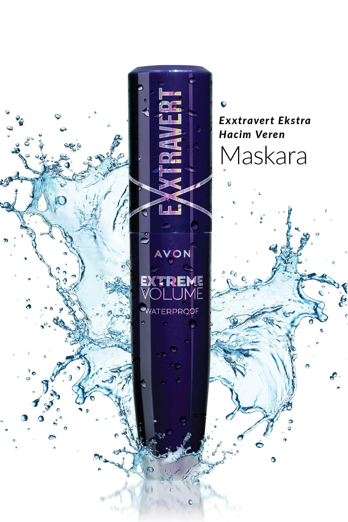 ریمل ضدآب Exxtravert با حجم دهی بالا و رنگ مشکی آون Avon