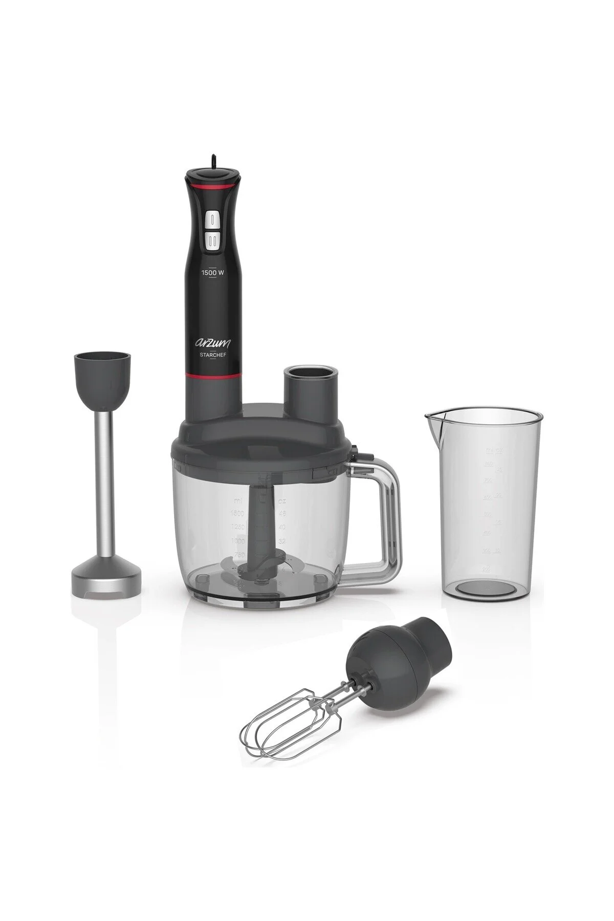 مخلوط کن شخصی برقی 1500 W CHOPEROWER GRATERING BEATKER SLICER 4 چاقو HEPSIBIR HEP Arzum