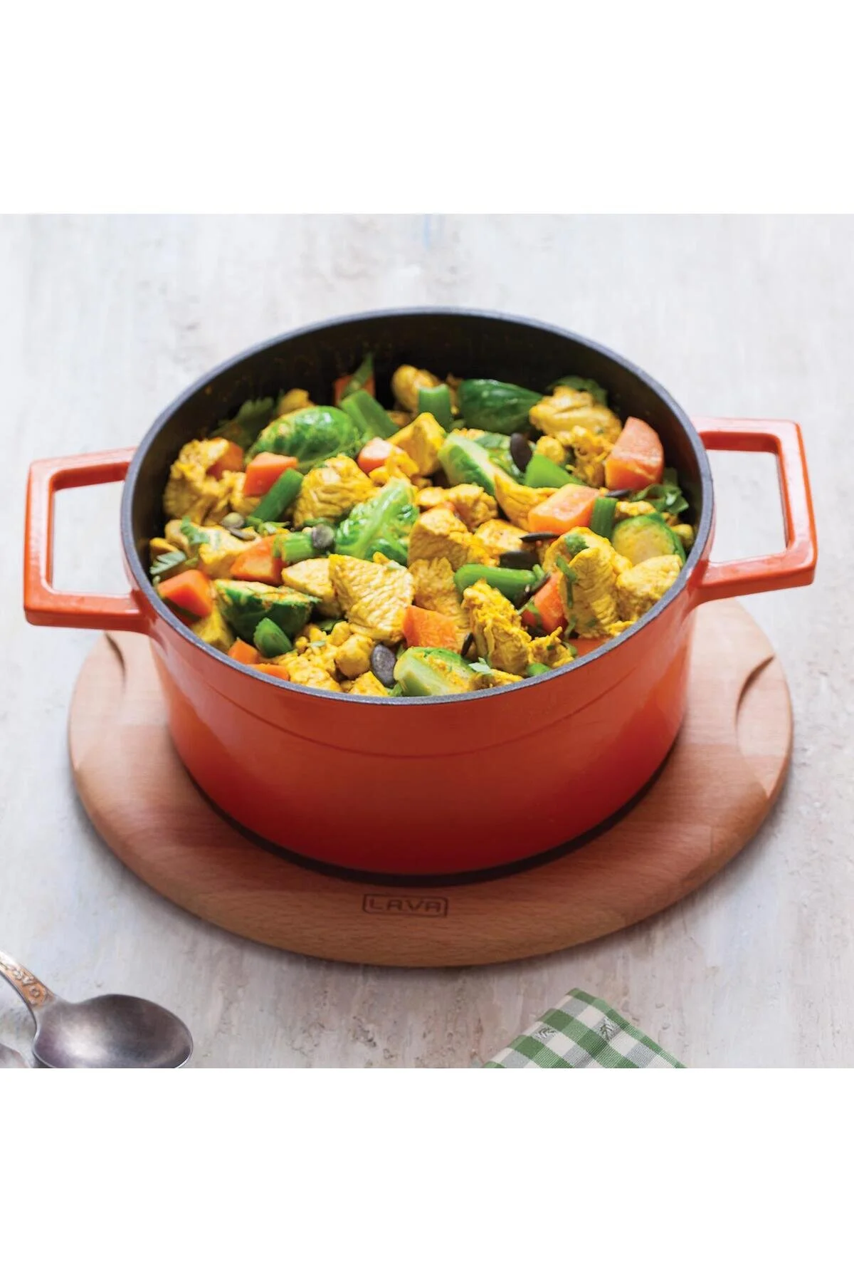 قابلمه قطر عامیانه پخت و پز دور ریخته گری Ø 20 سانتی متر Lava