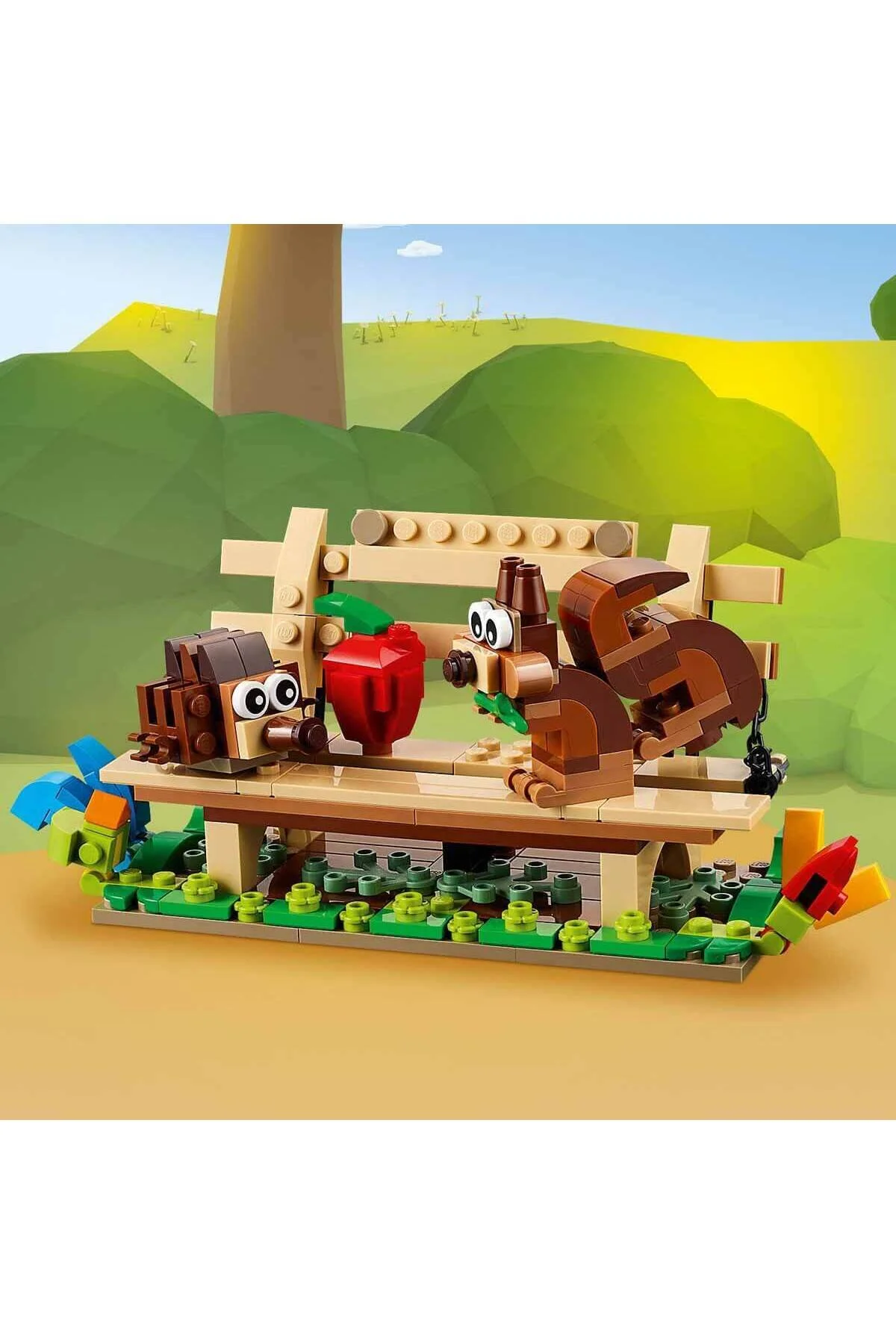 لگو خالق 3 پرنده خانه 31143 8 سال بزرگتر برای کودکان جوجه تیغی سنجاب اورجینال LEGO