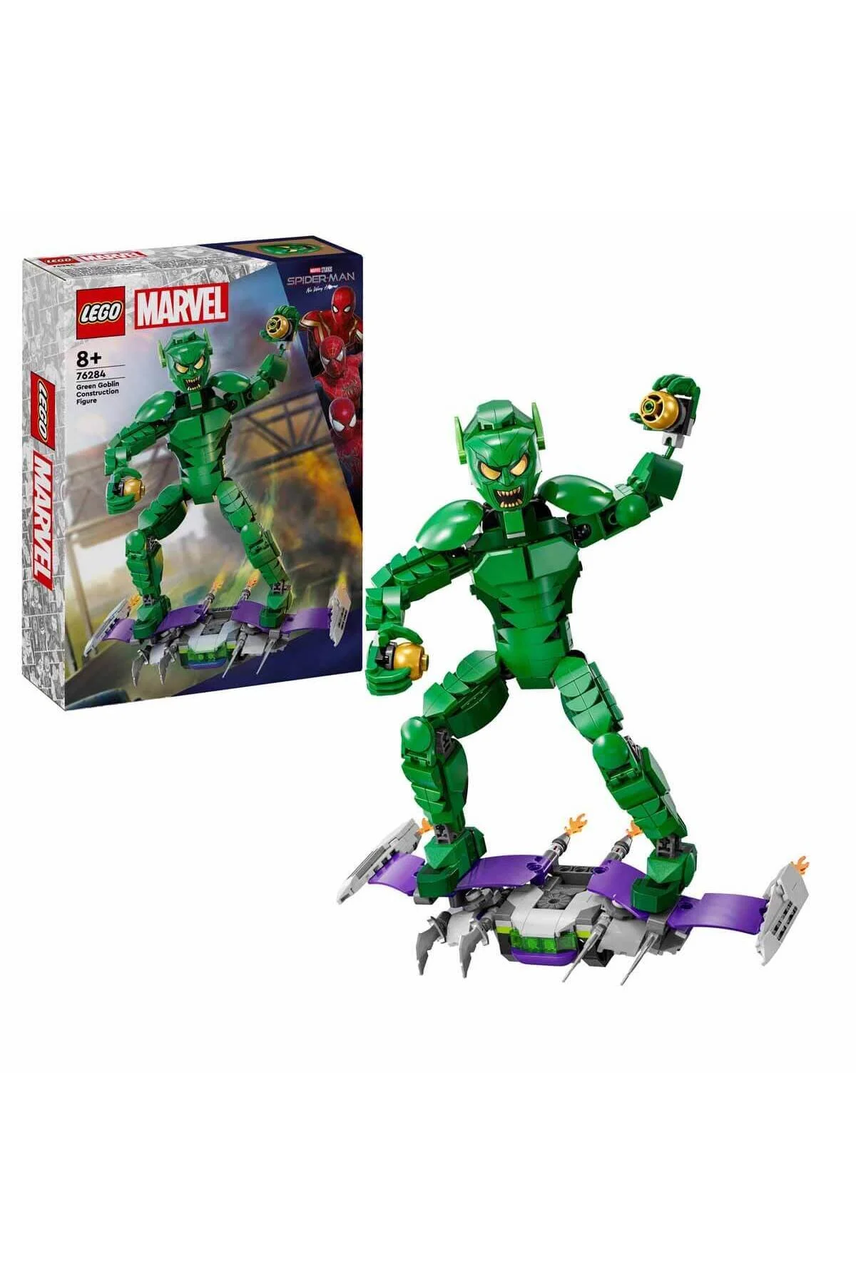 لگو و اسباب بازی های ساخت محور MARVEL GREEN GOBLIN CONSTRUCTION FIGURE 76284 بچه ابرقهرمان دوست سن 8 سال به بالا؟ از ترکیه LEGO