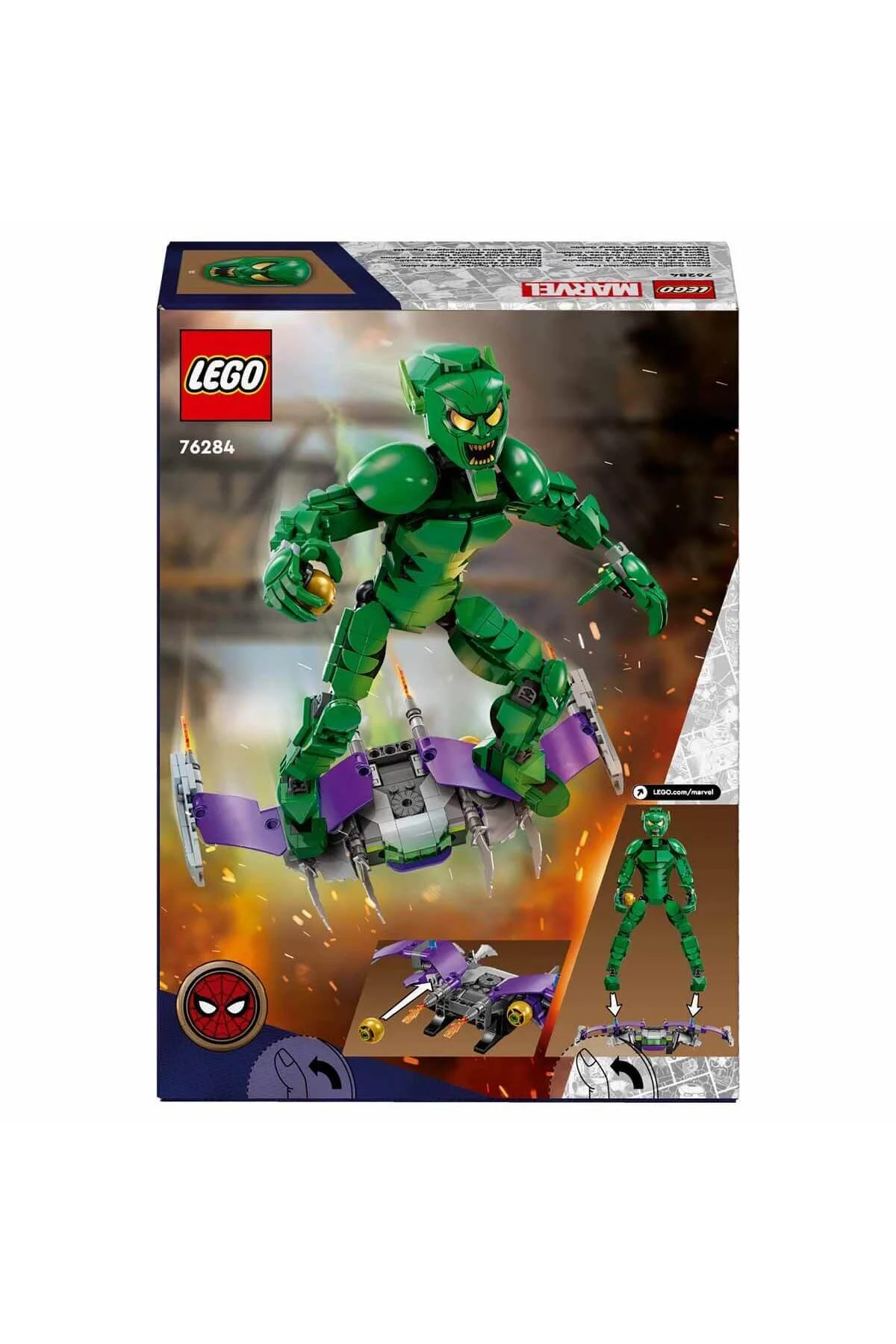 لگو و اسباب بازی های ساخت محور MARVEL GREEN GOBLIN CONSTRUCTION FIGURE 76284 بچه ابرقهرمان دوست سن 8 سال به بالا؟ از ترکیه LEGO